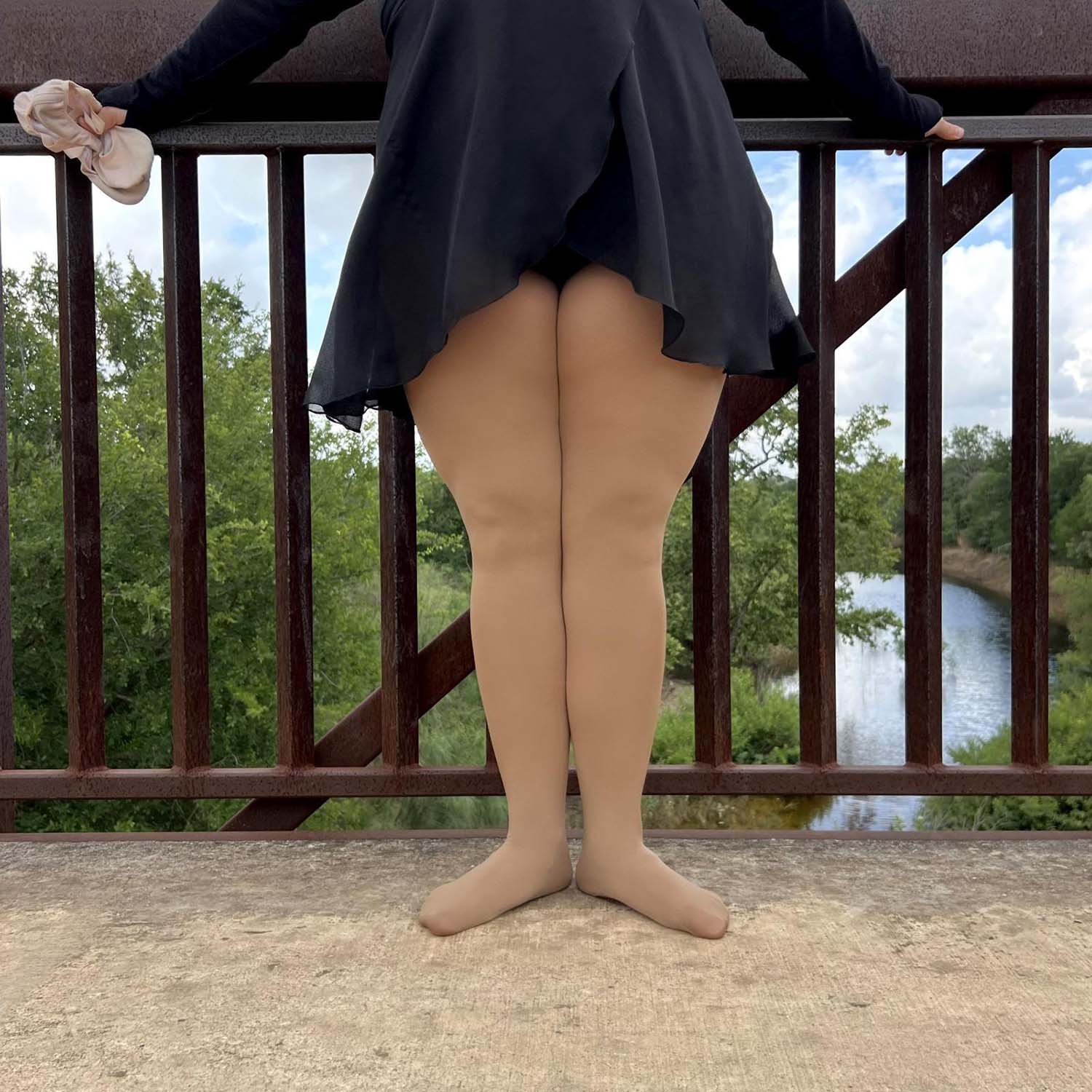 Convertible Dance Tights - Caramel Latte - Image 3