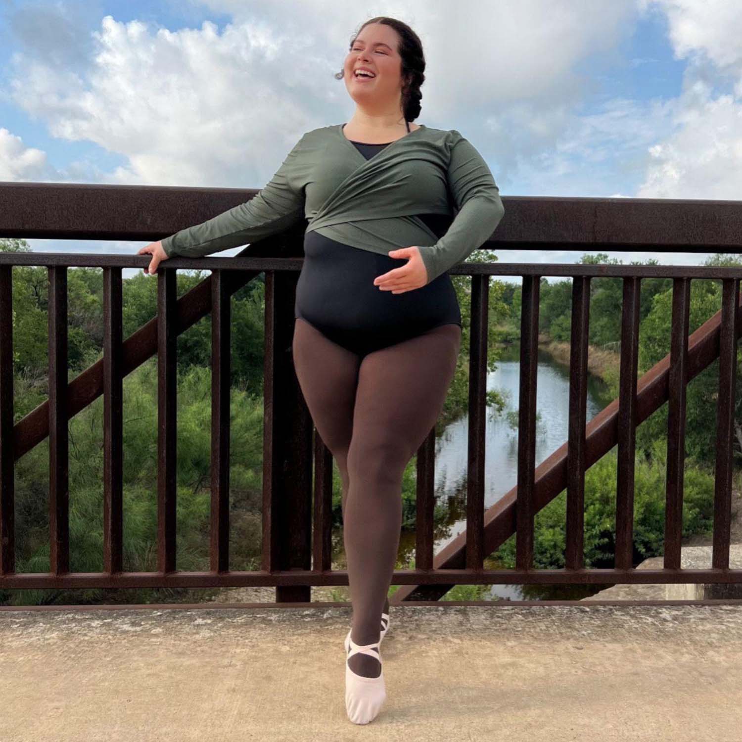 Convertible Dance Tights - Hot Chocolate - Image 6