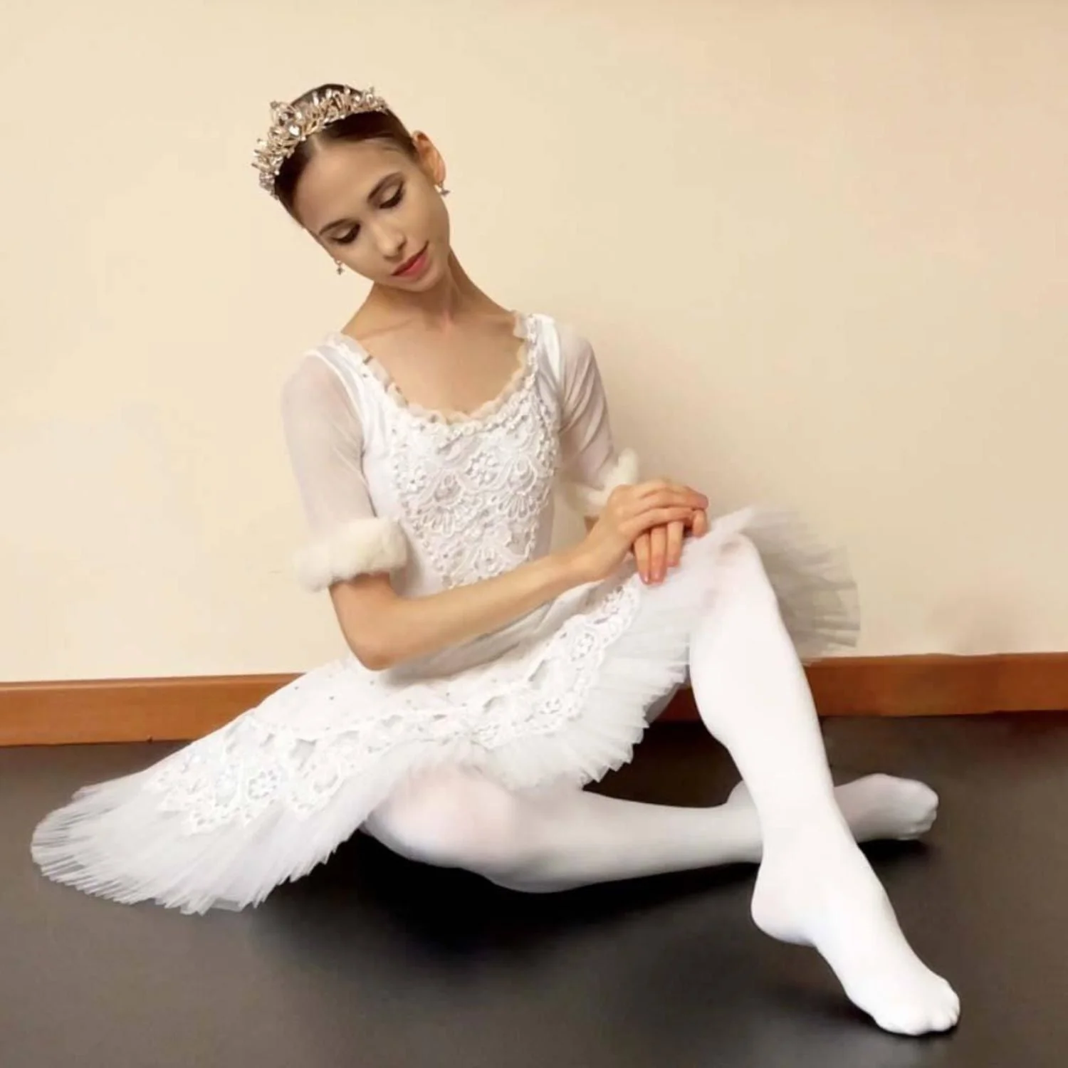 Convertible Dance Tights - White - Image 5
