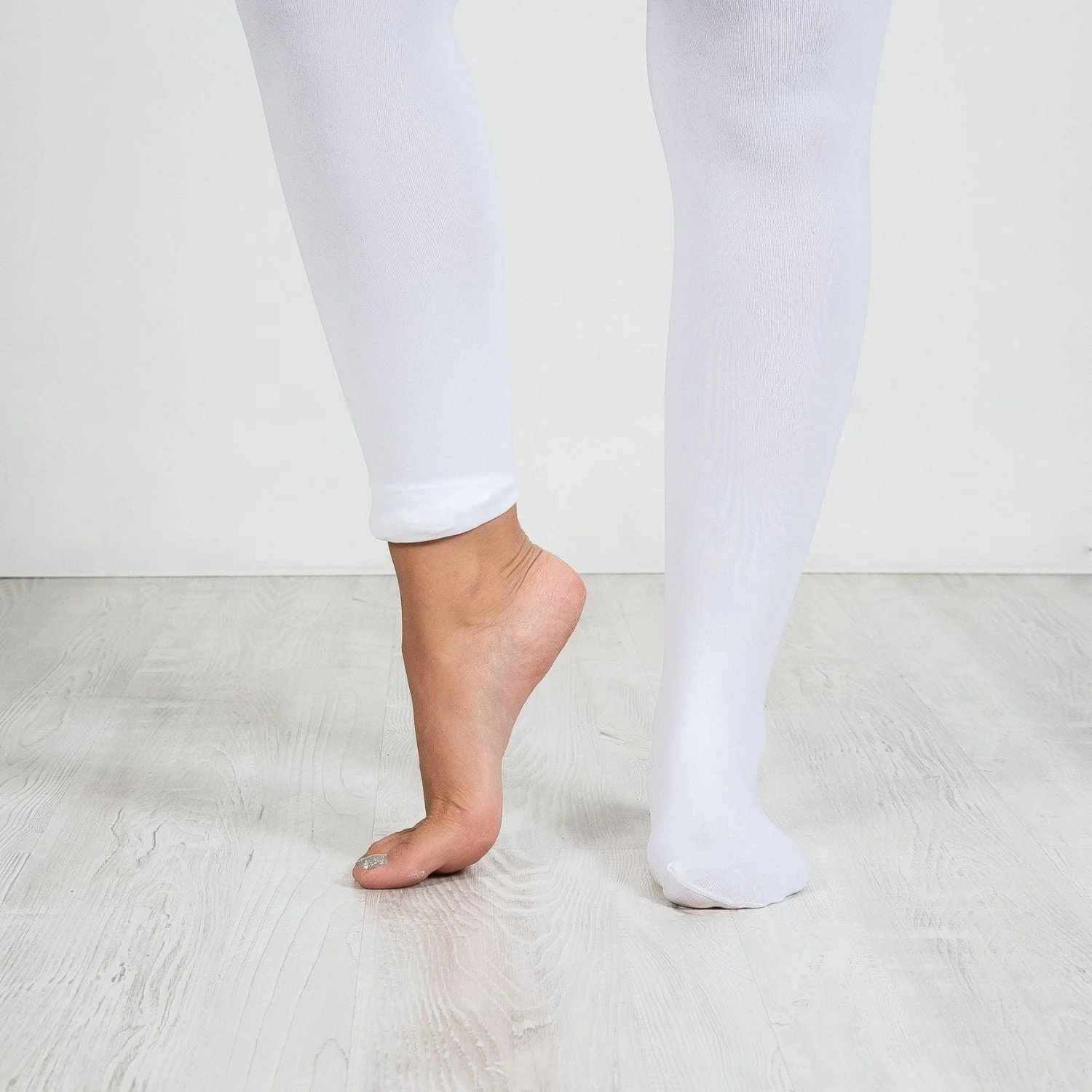 Convertible Dance Tights - White - Image 6