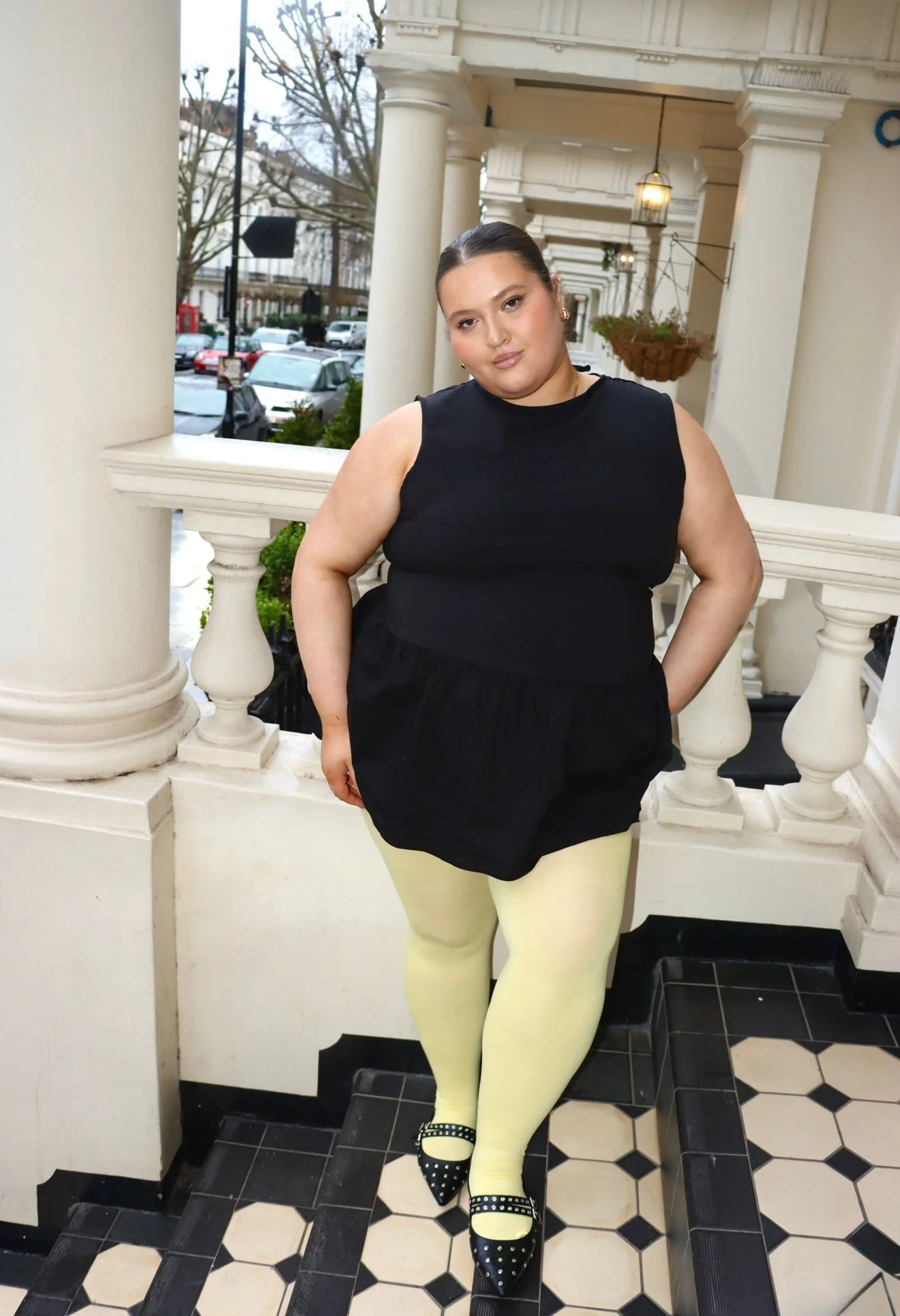 Super Opaque 120 Den Tights - Butter - Image 13