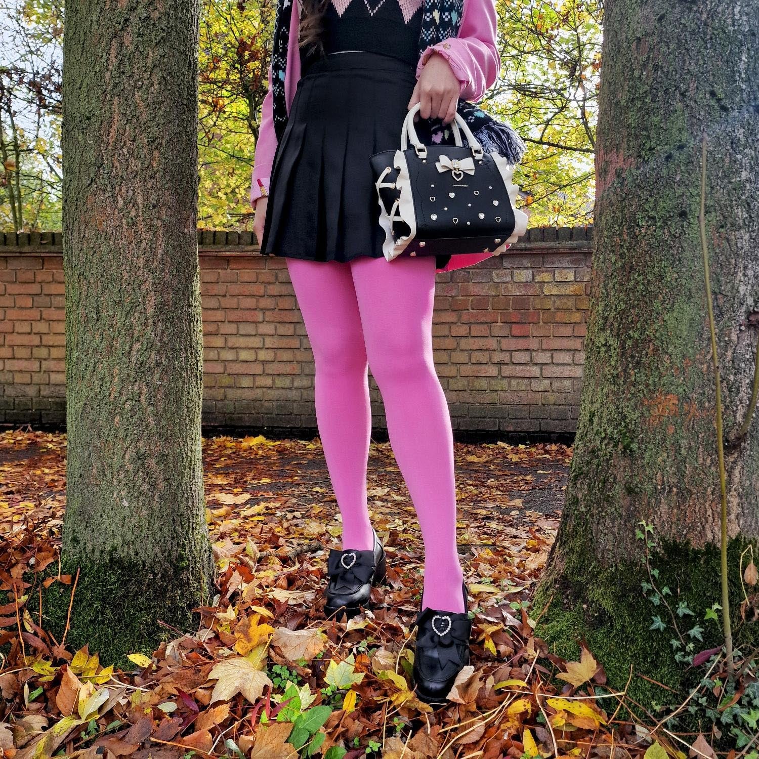 Super Opaque 120 Den Tights - Pink Lady - Image 6