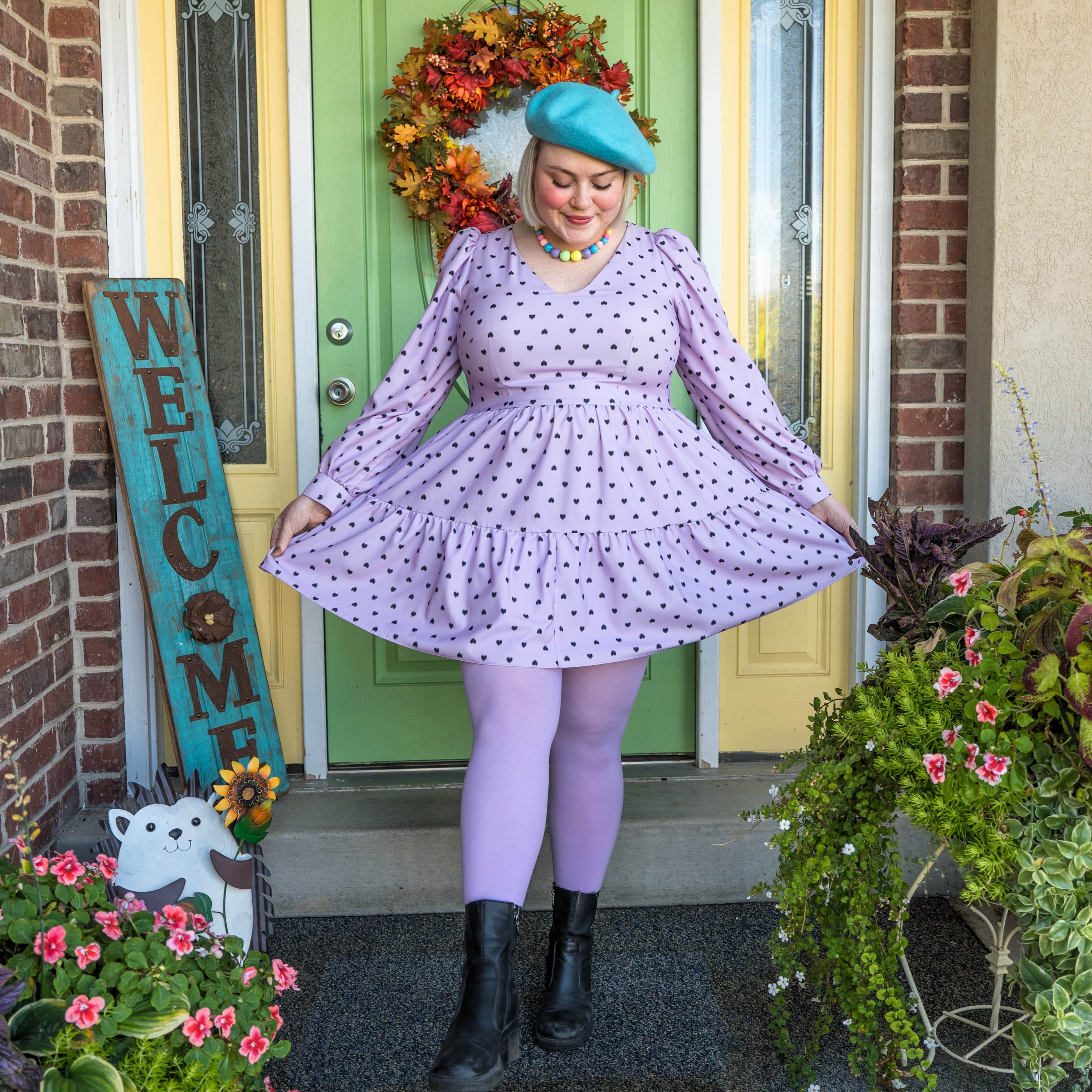Super Opaque 120 Den Tights - Wisteria - Image 10