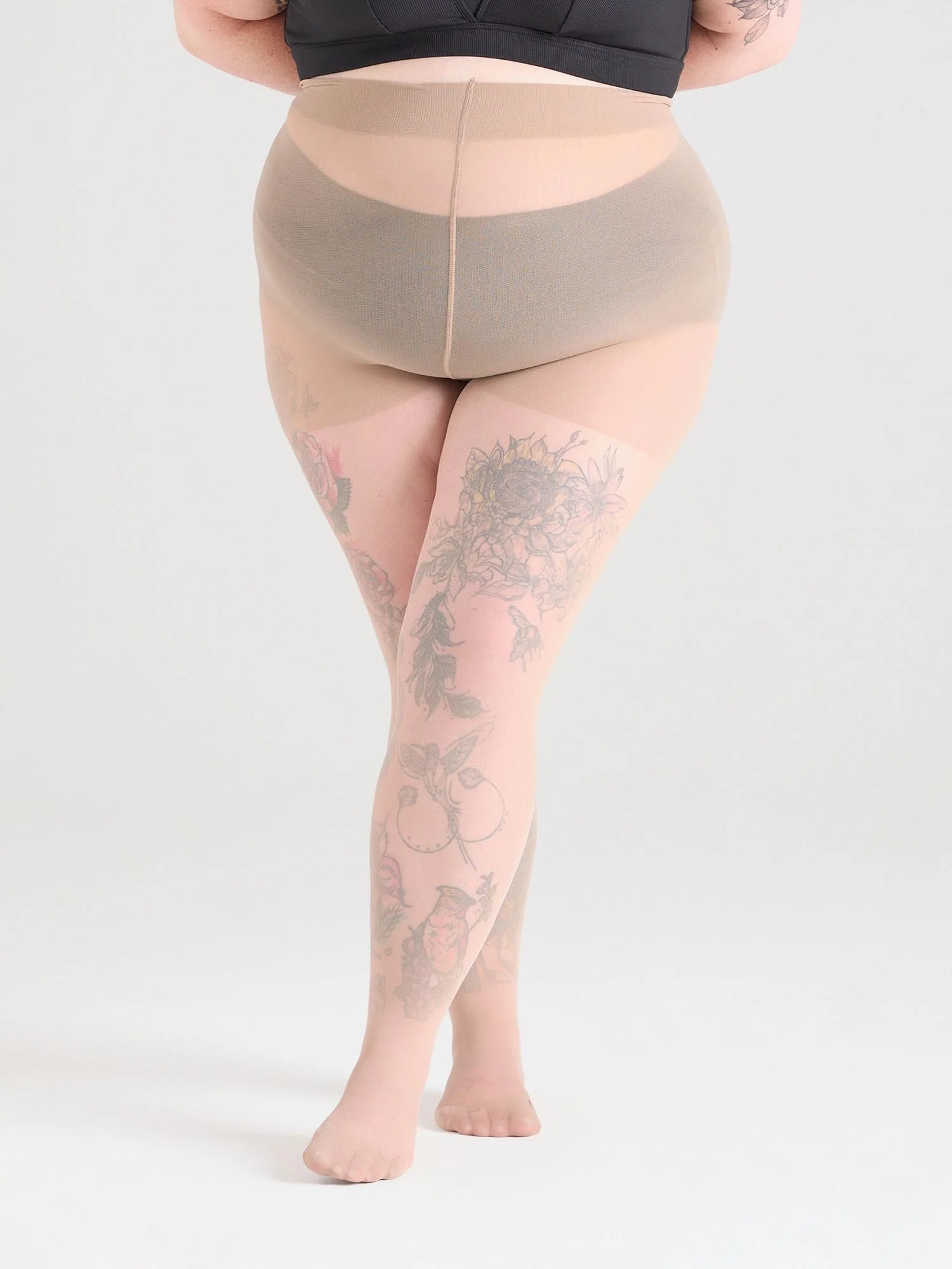 Sheer 30 Denier Halo Pantyhose - Builders Tea - Image 11