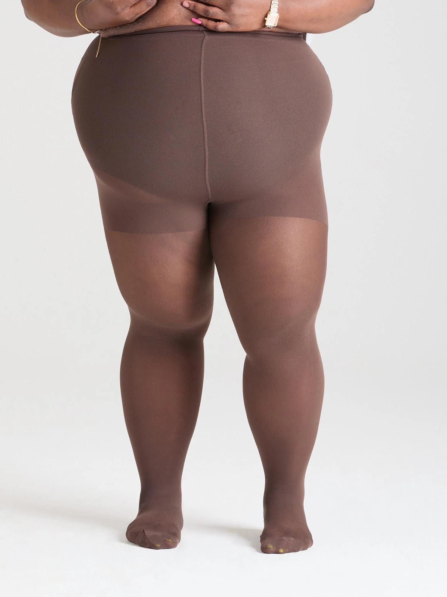 Sheer 30 Denier Halo Pantyhose - Praline - Image 8