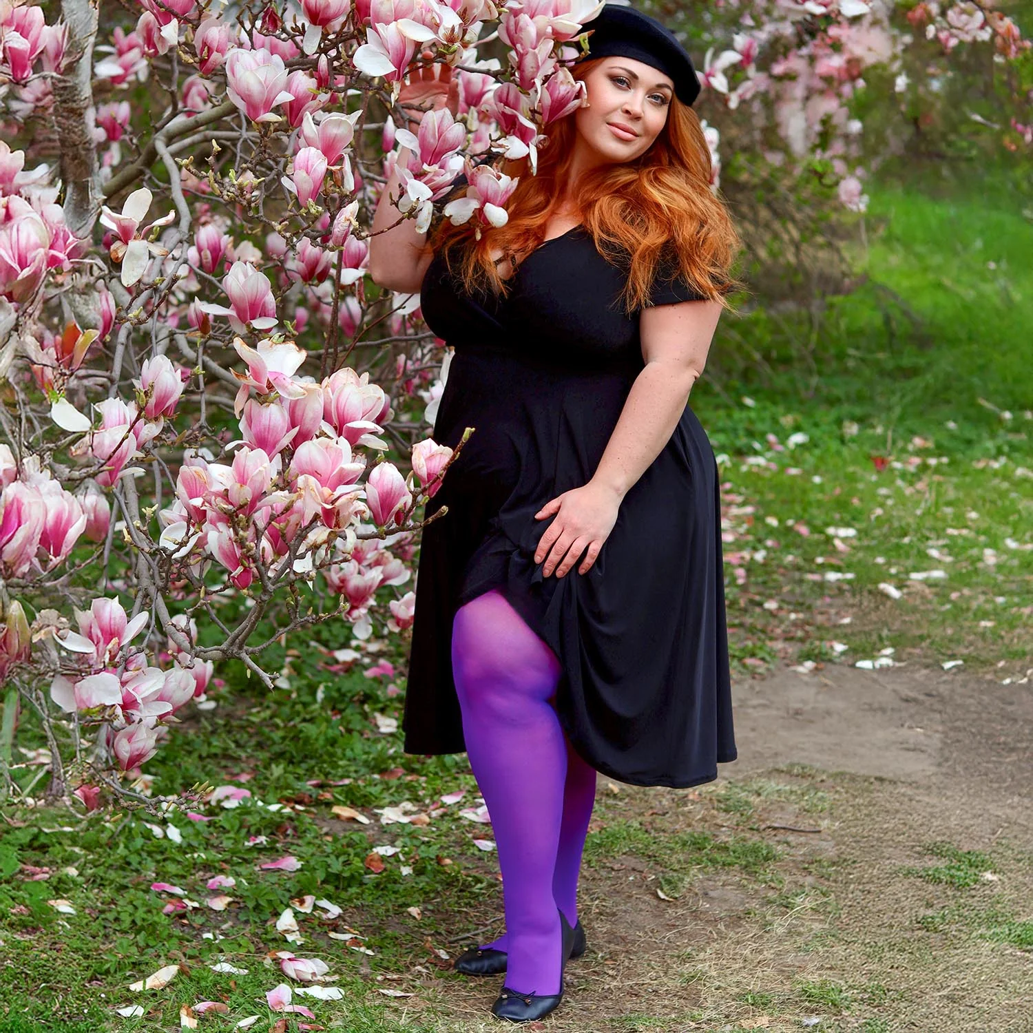 Sheer 30 Den Pantyhose - Purple Haze - Image 8