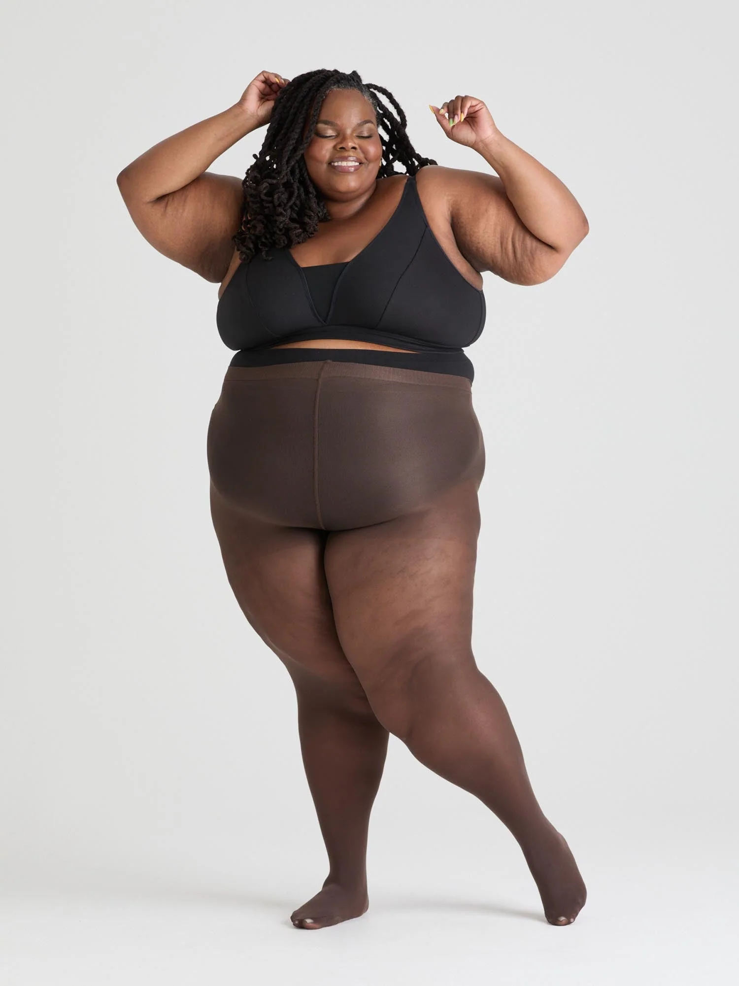 Semi-Opaque 50 Den Tights - Hot Chocolate - Image 17
