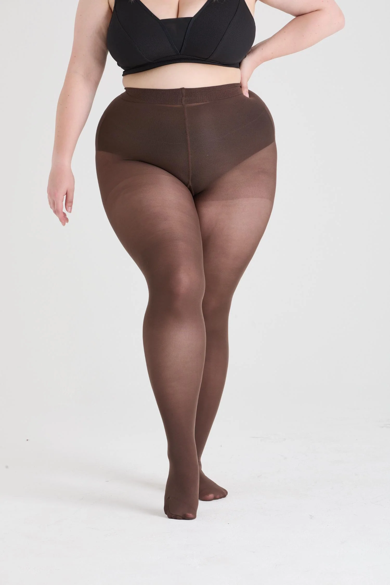 Semi-Opaque 50 Den Tights - Hot Chocolate - Image 19