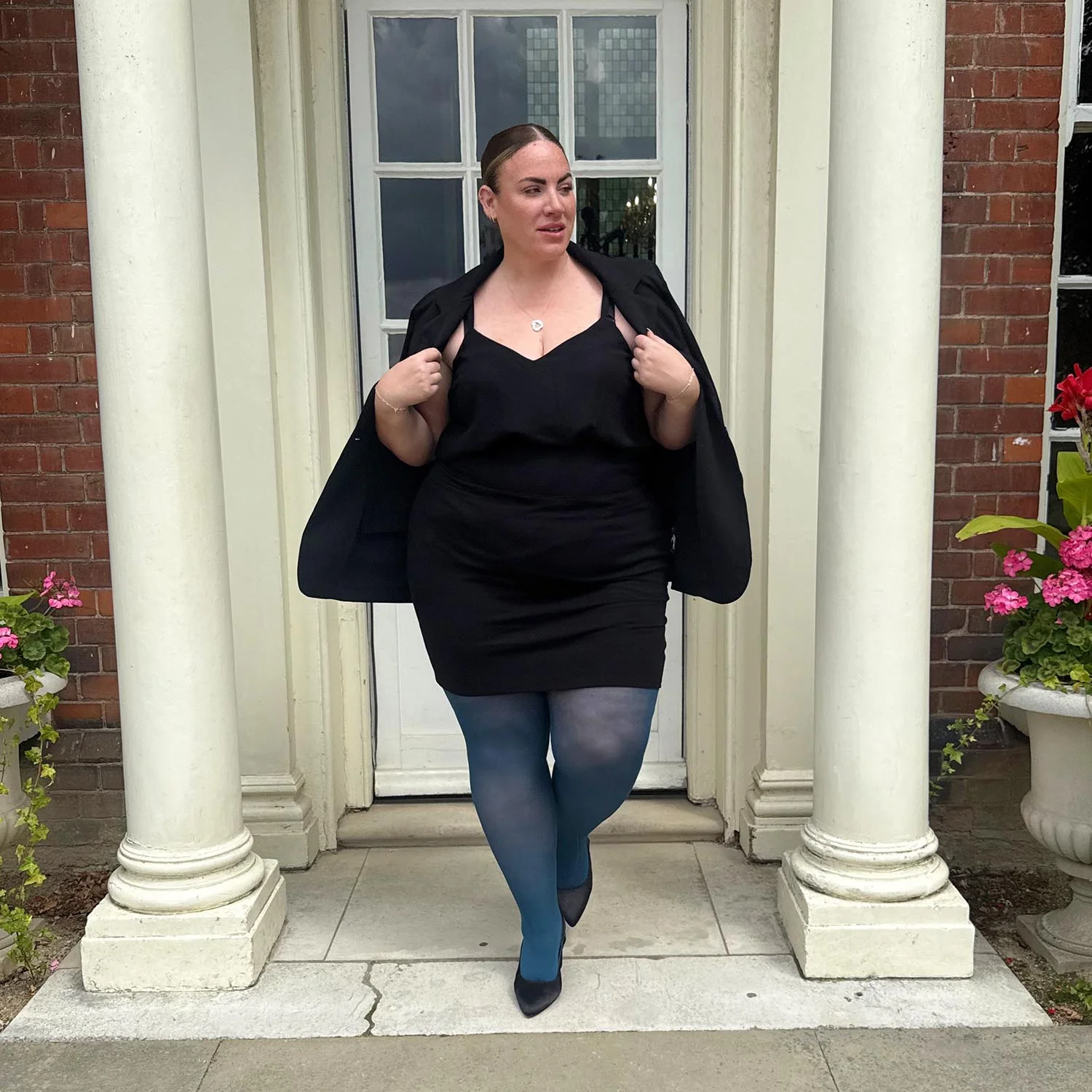 Semi-Opaque 50 Denier Tights - Bone China - Image 6
