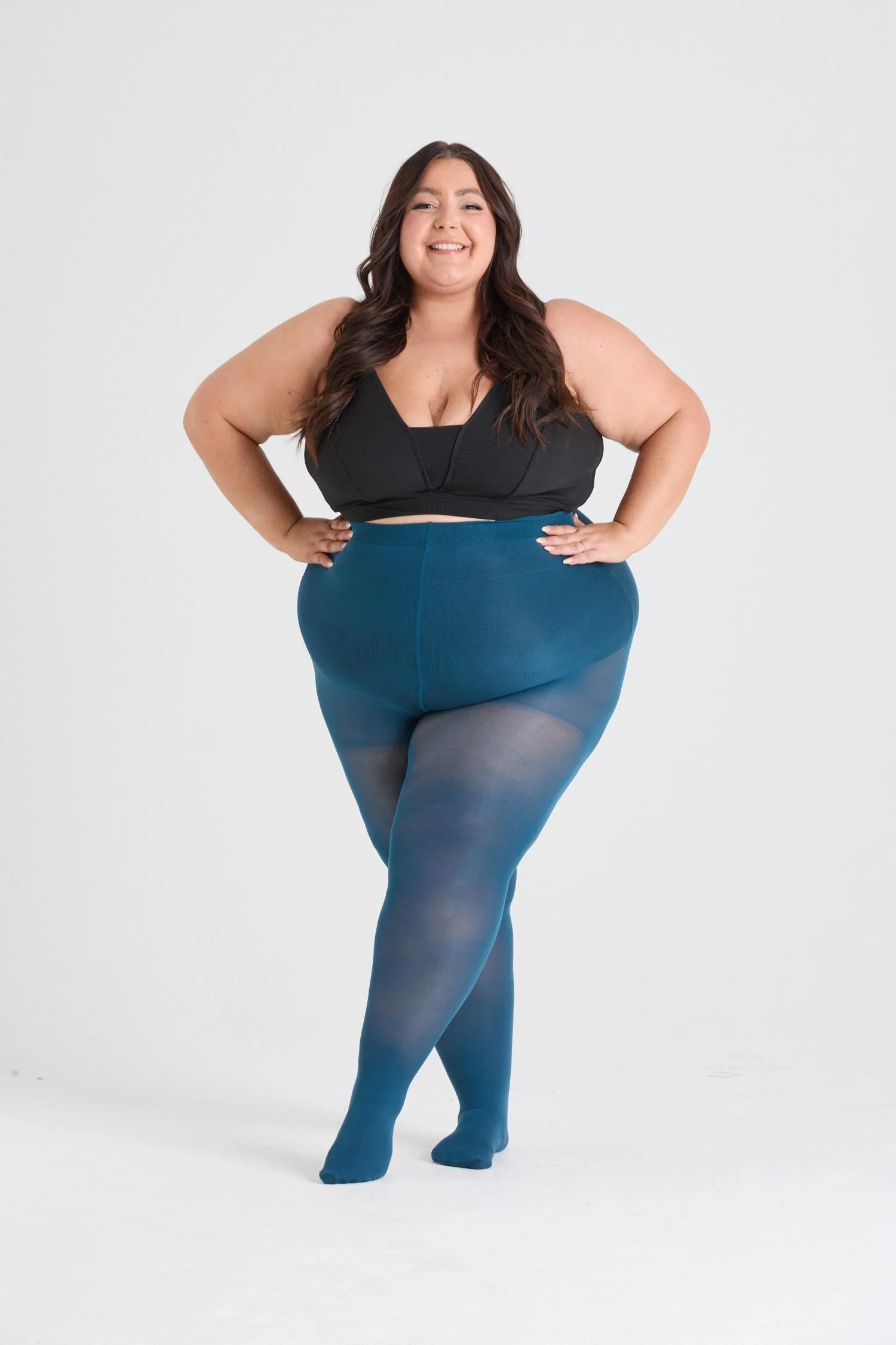 Semi-Opaque 50 Denier Tights - Bone China - Image 9