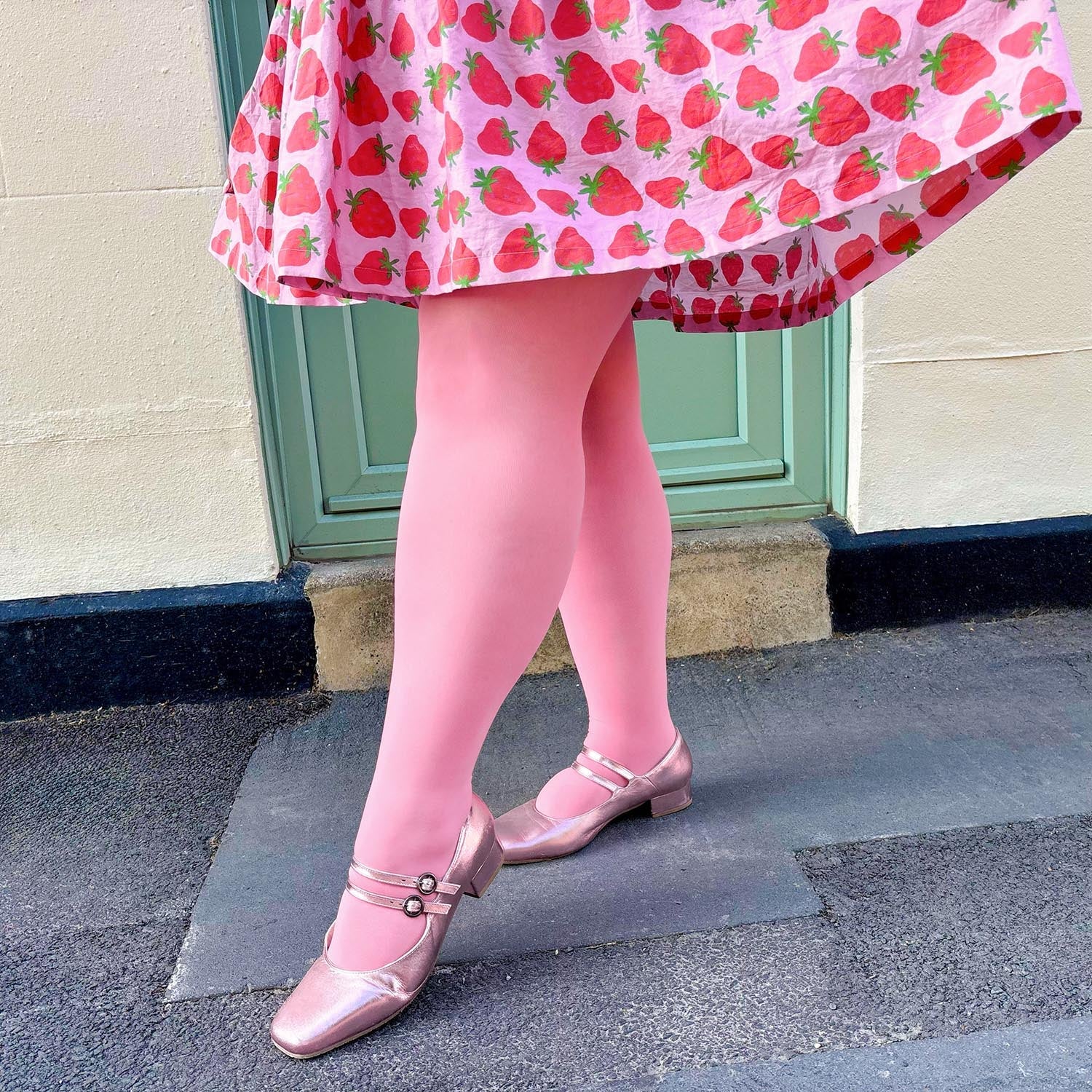 Semi-Opaque 50 Den Tights - Mini Milk - Image 3