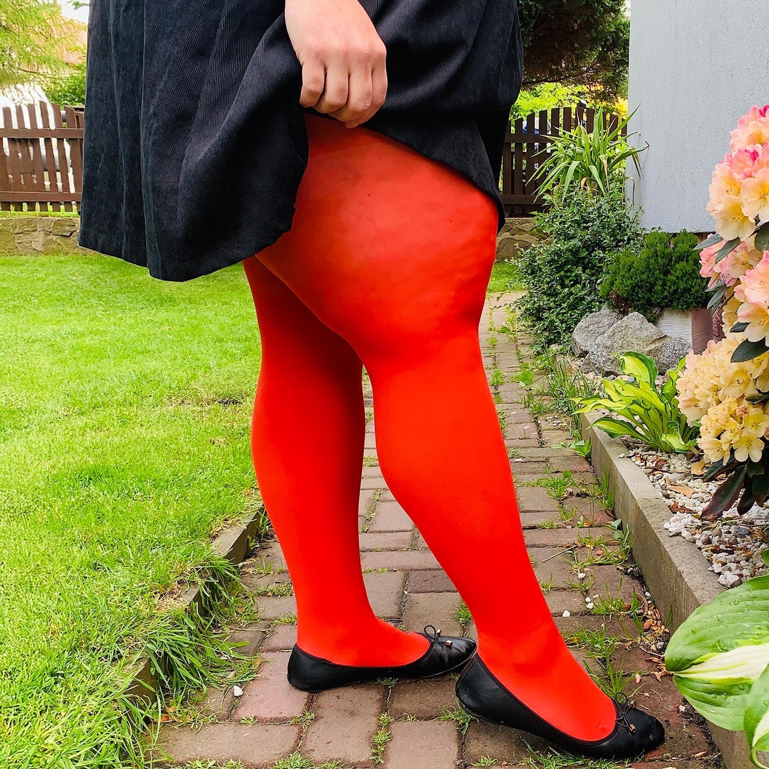 Semi-Opaque 50 Den Tights - Sangria - Image 4