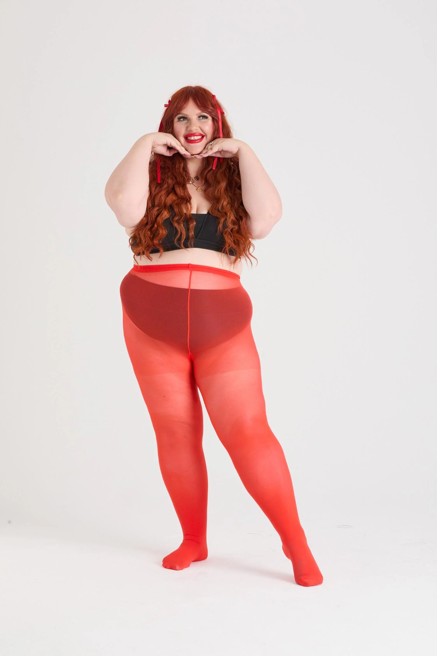 Semi-Opaque 50 Den Tights - Sangria - Image 8
