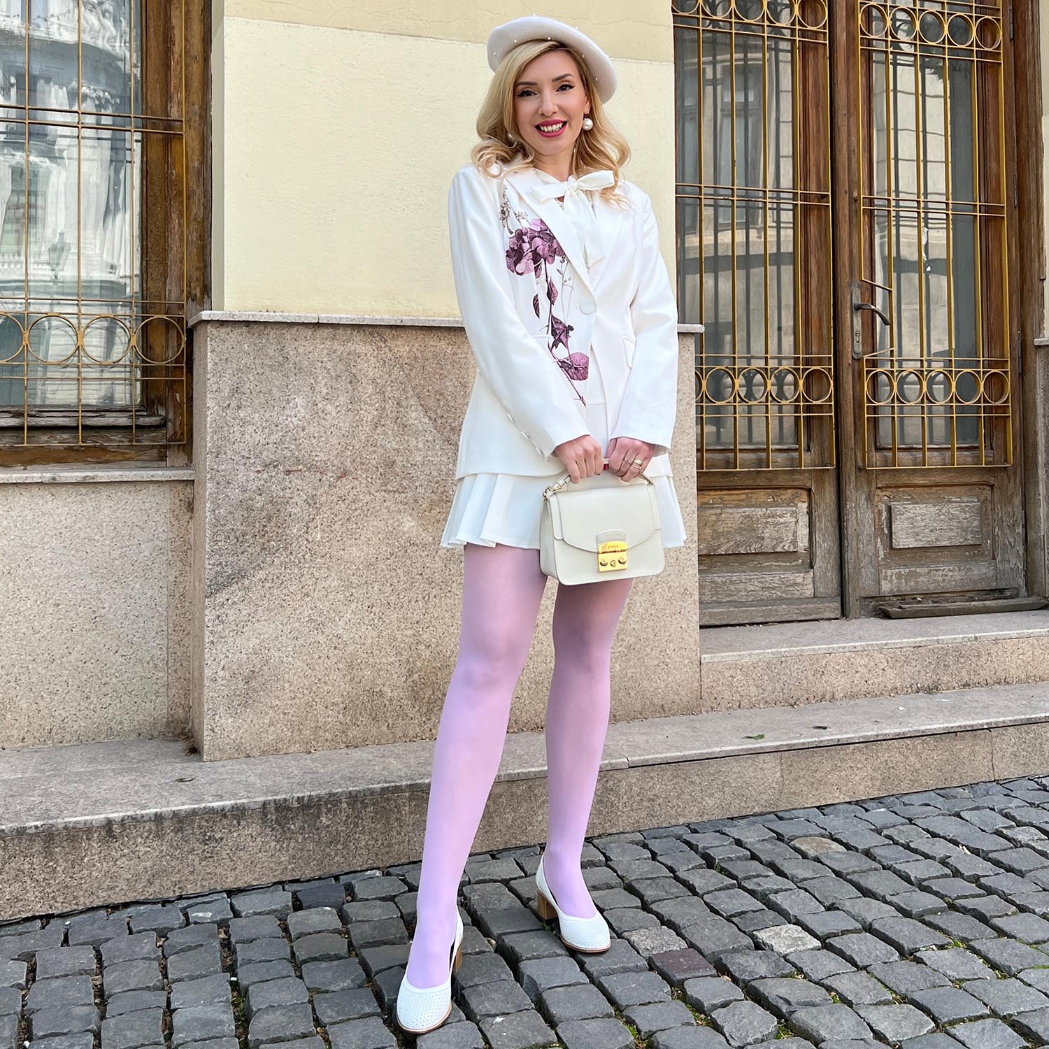 Semi-Opaque 50 Den Tights - Wisteria - Image 2