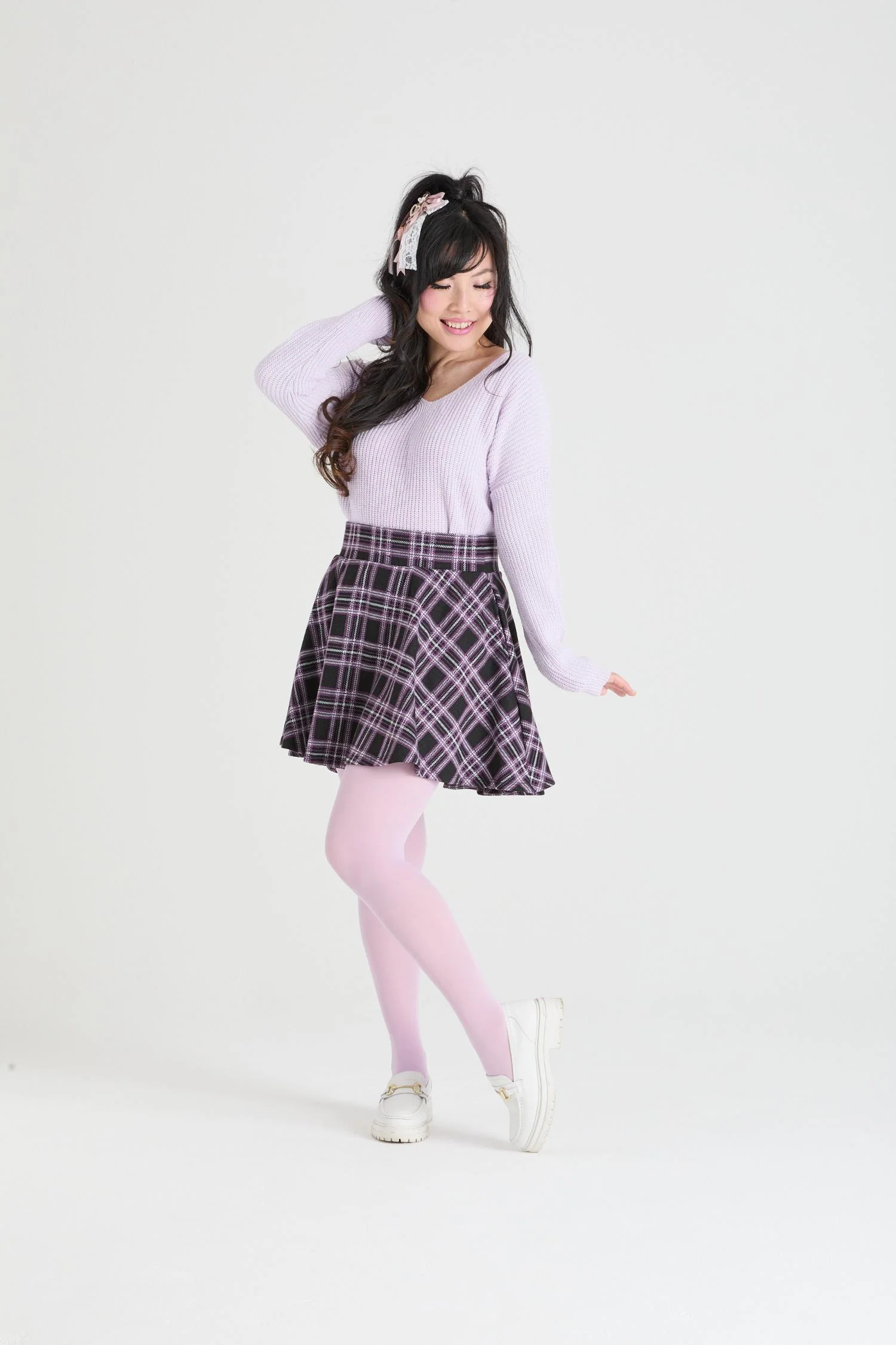 Semi-Opaque 50 Den Tights - Wisteria - Image 8
