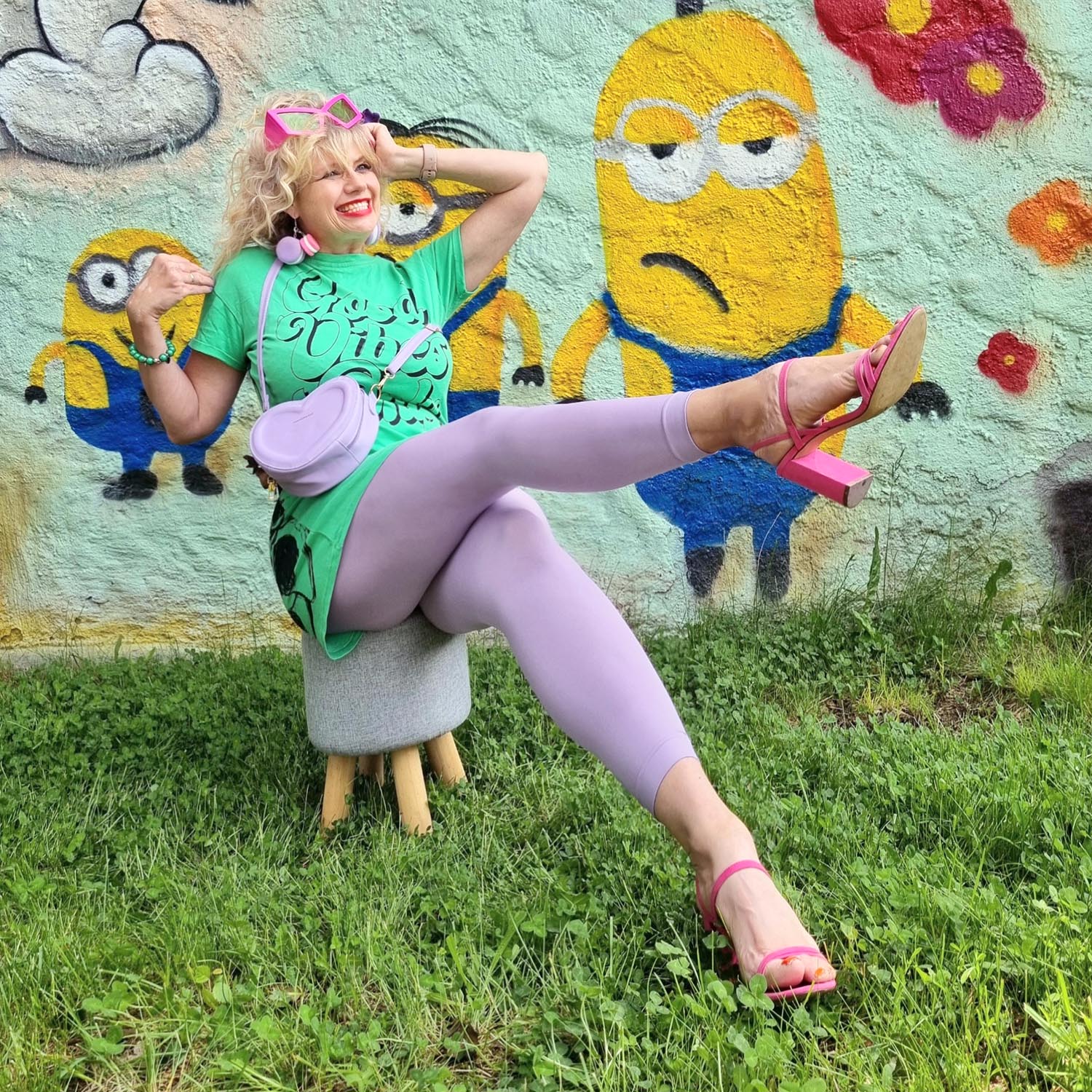 Footless Tights - Cassis de Violet - Image 3