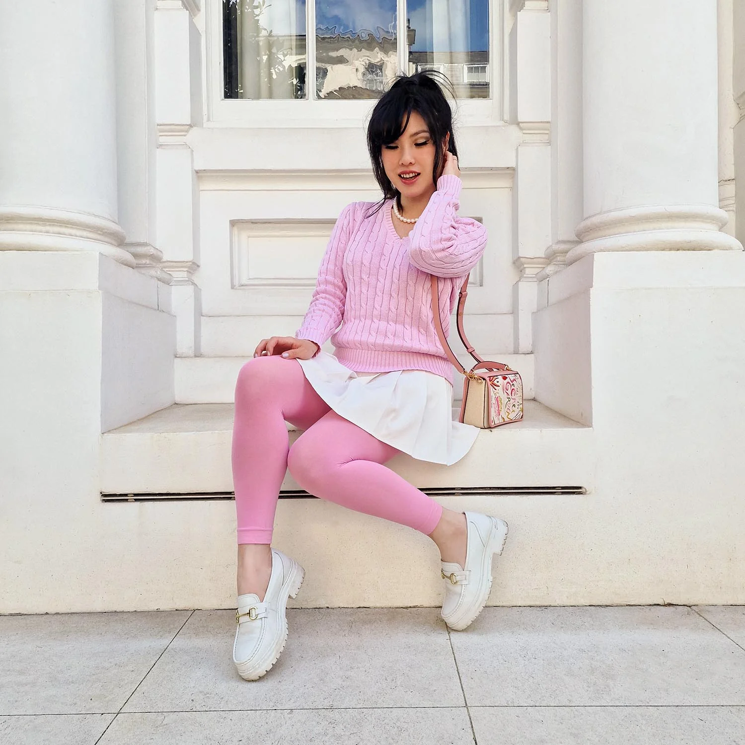 Footless Tights - Dragon Fruit - Image 8