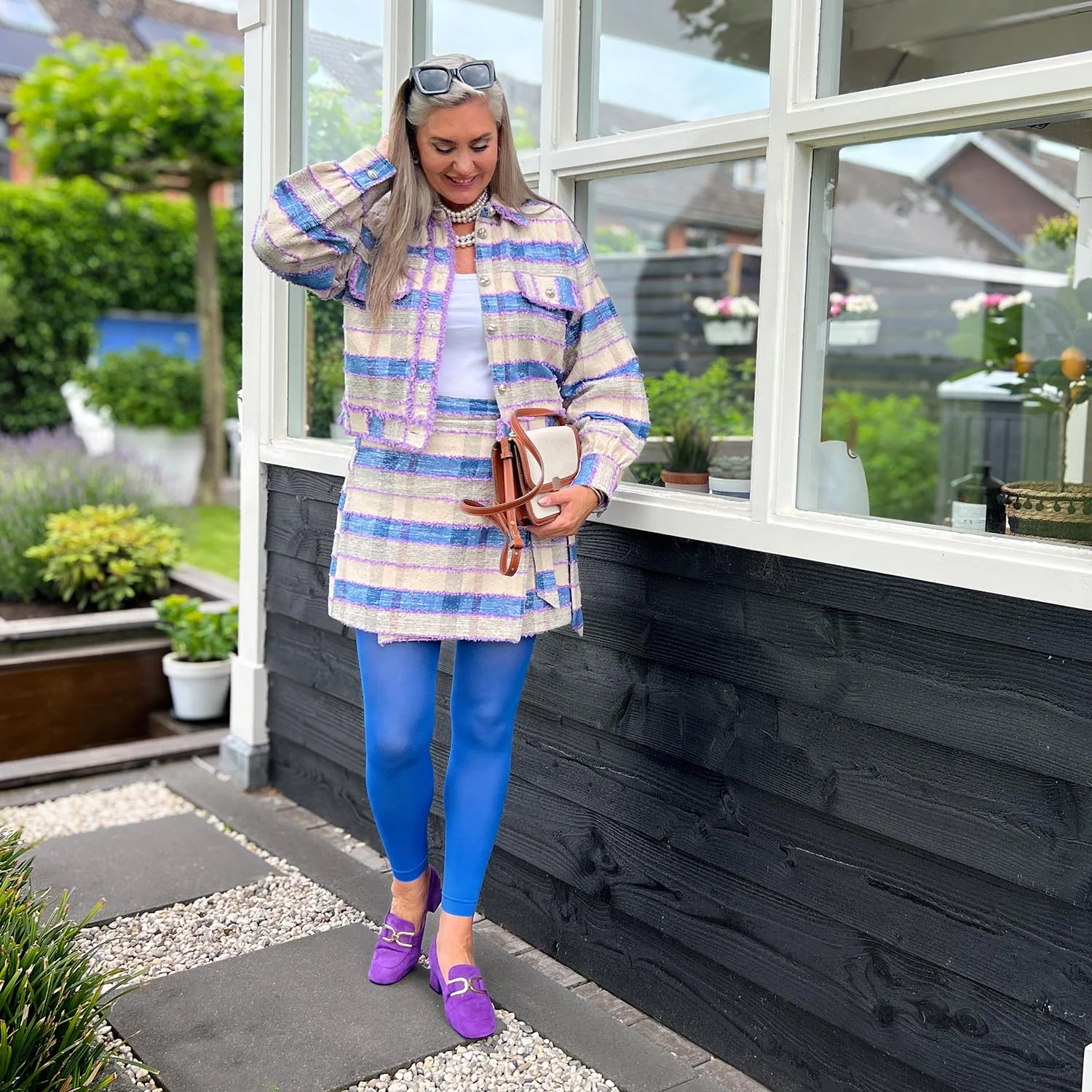 Footless Tights - Peacock - Image 11