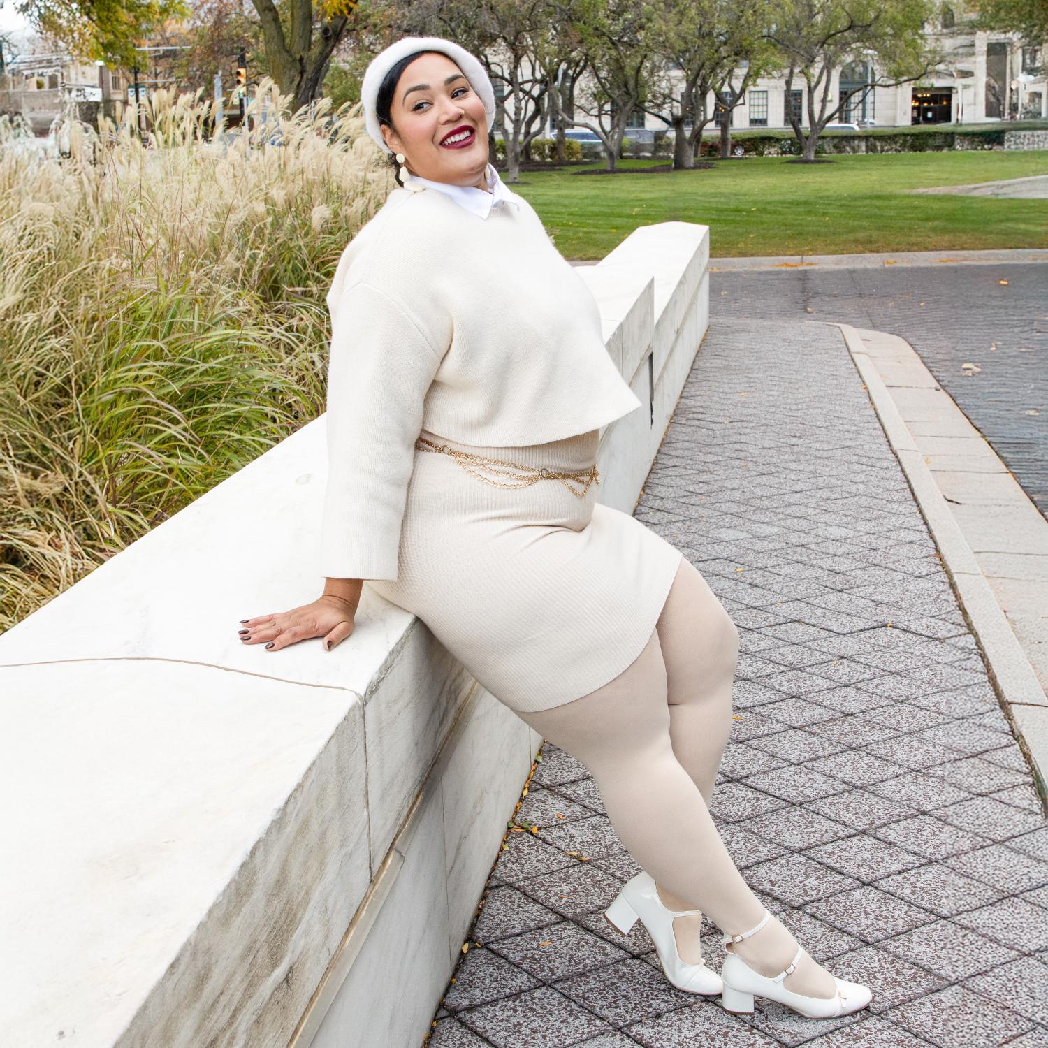 Opaque 80 Den Tights - Creamsicle - Image 20