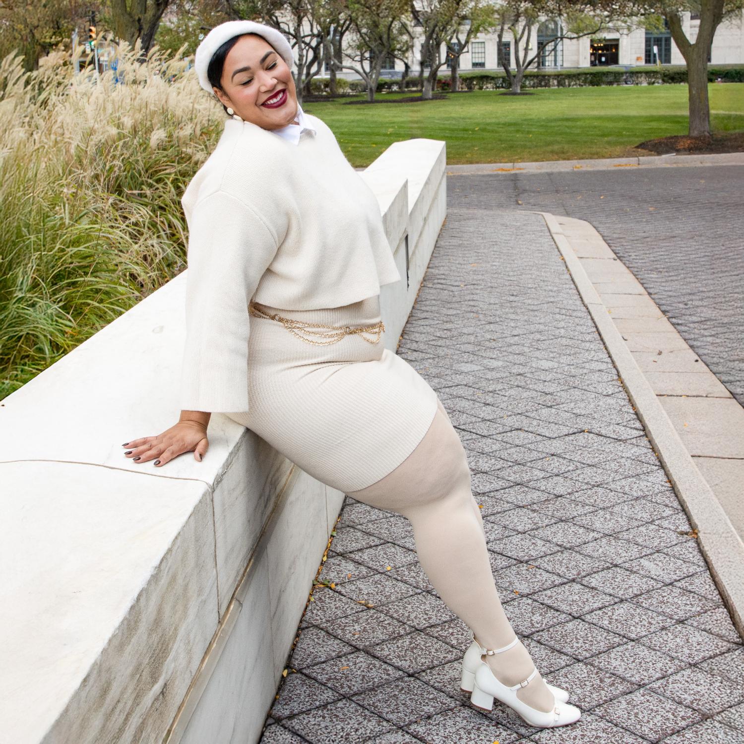 Opaque 80 Den Tights - Creamsicle - Image 28