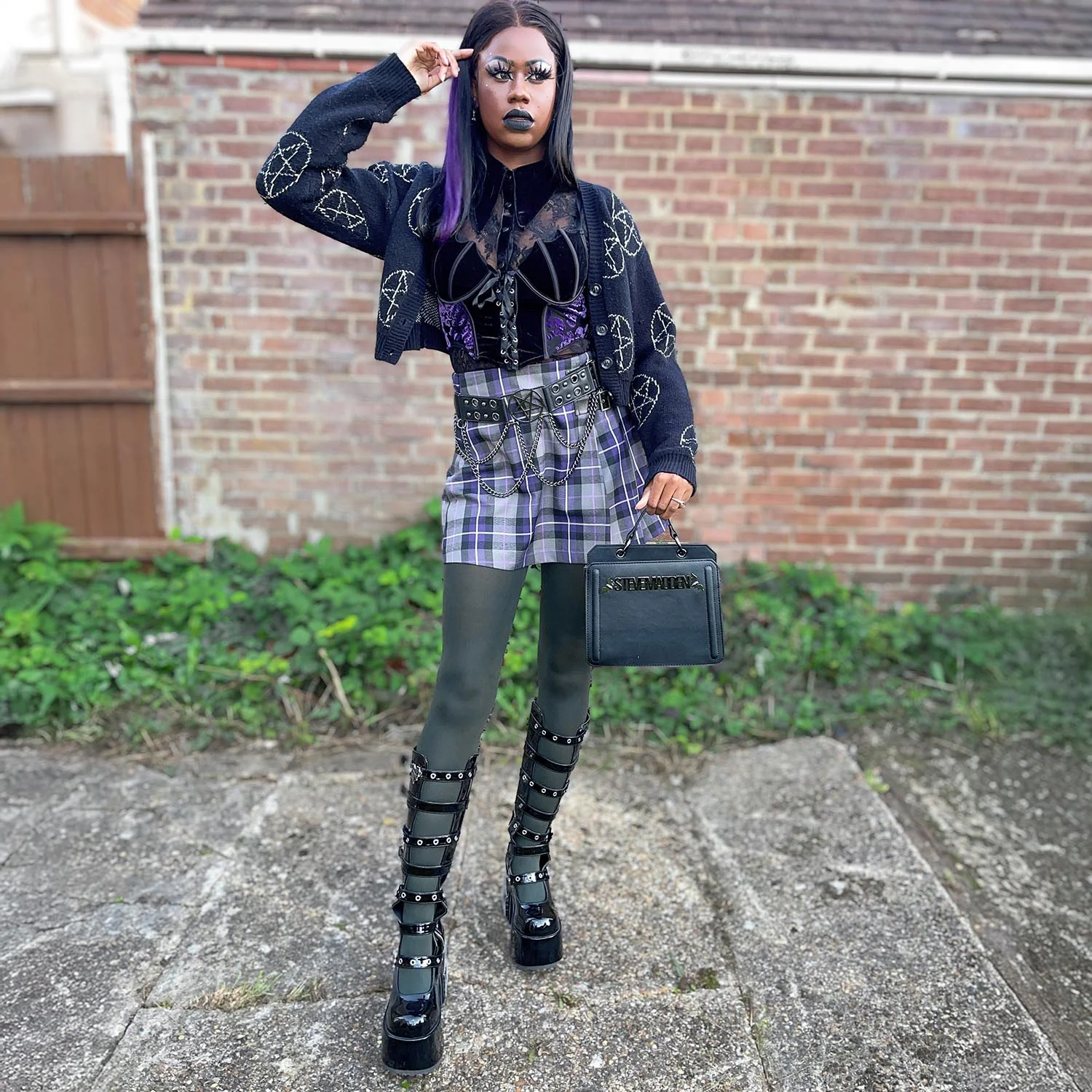 Opaque 80 Den Tights - Crocodile - Image 6