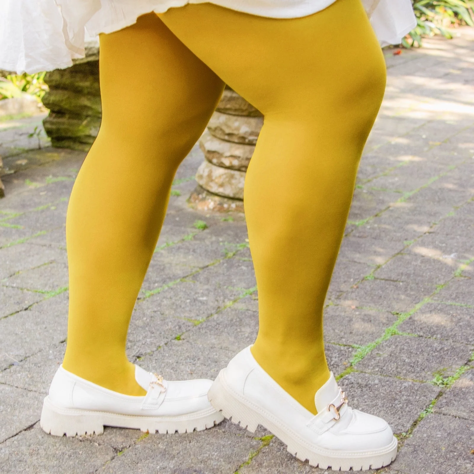 Opaque 80 Den Tights - Dijon - Image 5