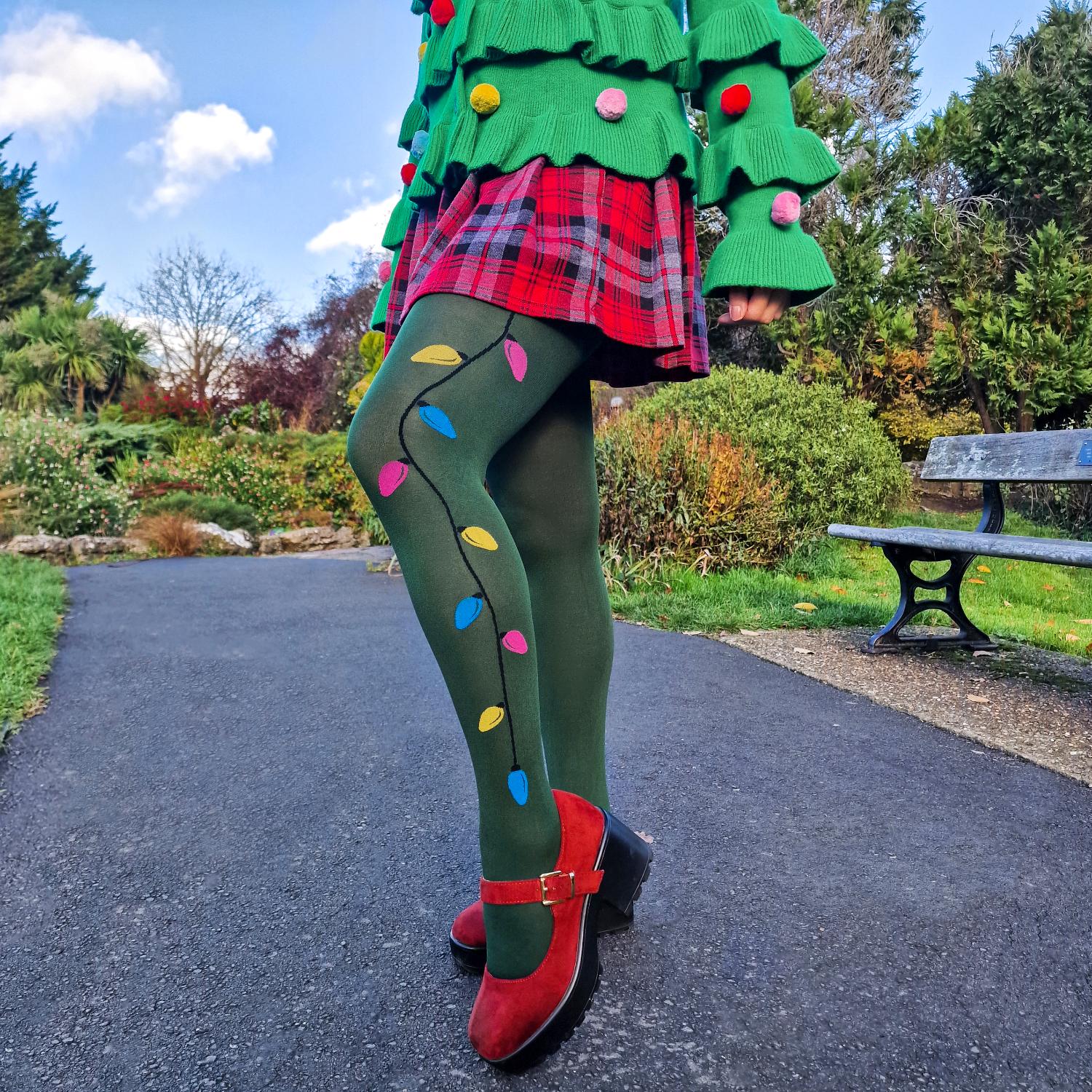 80 Denier Opaque Tights - Fairy Lights - Image 4