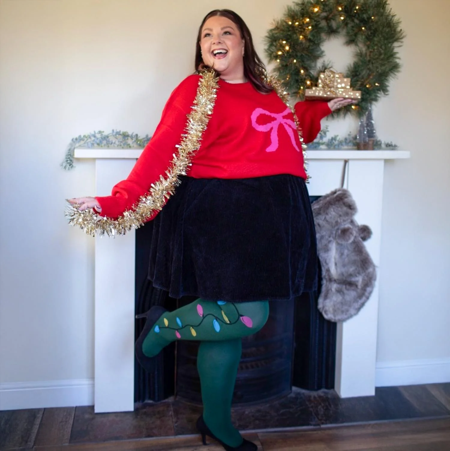 80 Denier Opaque Tights - Fairy Lights - Image 6