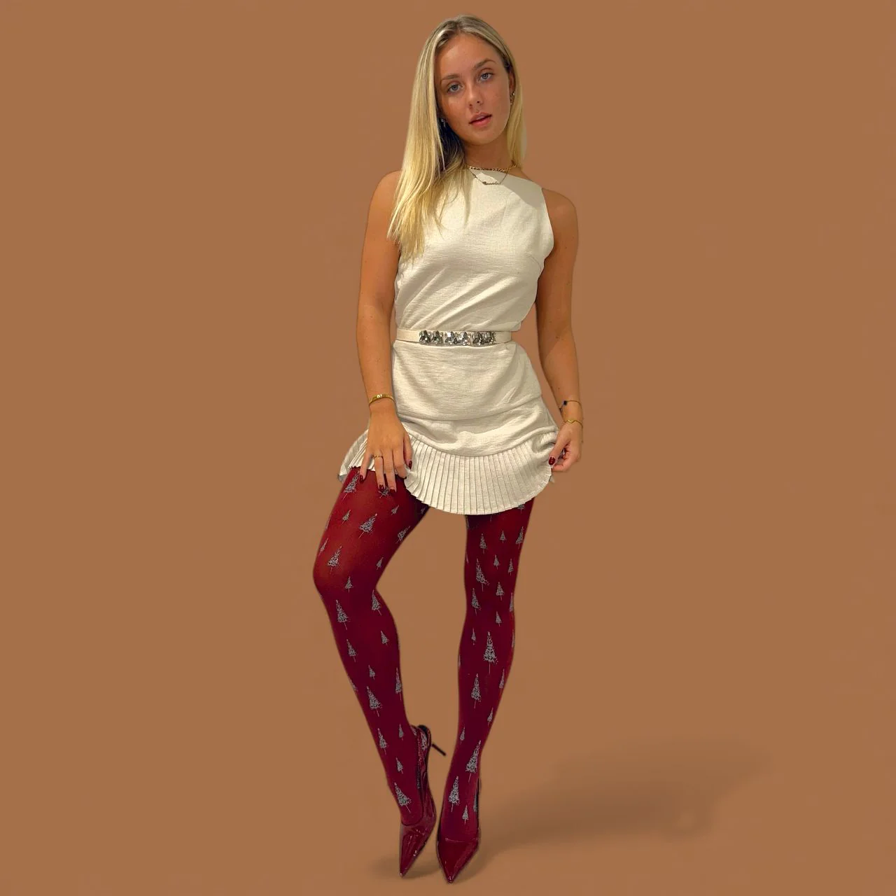 80 Denier Opaque Tights - Enchanted Forest - Image 4