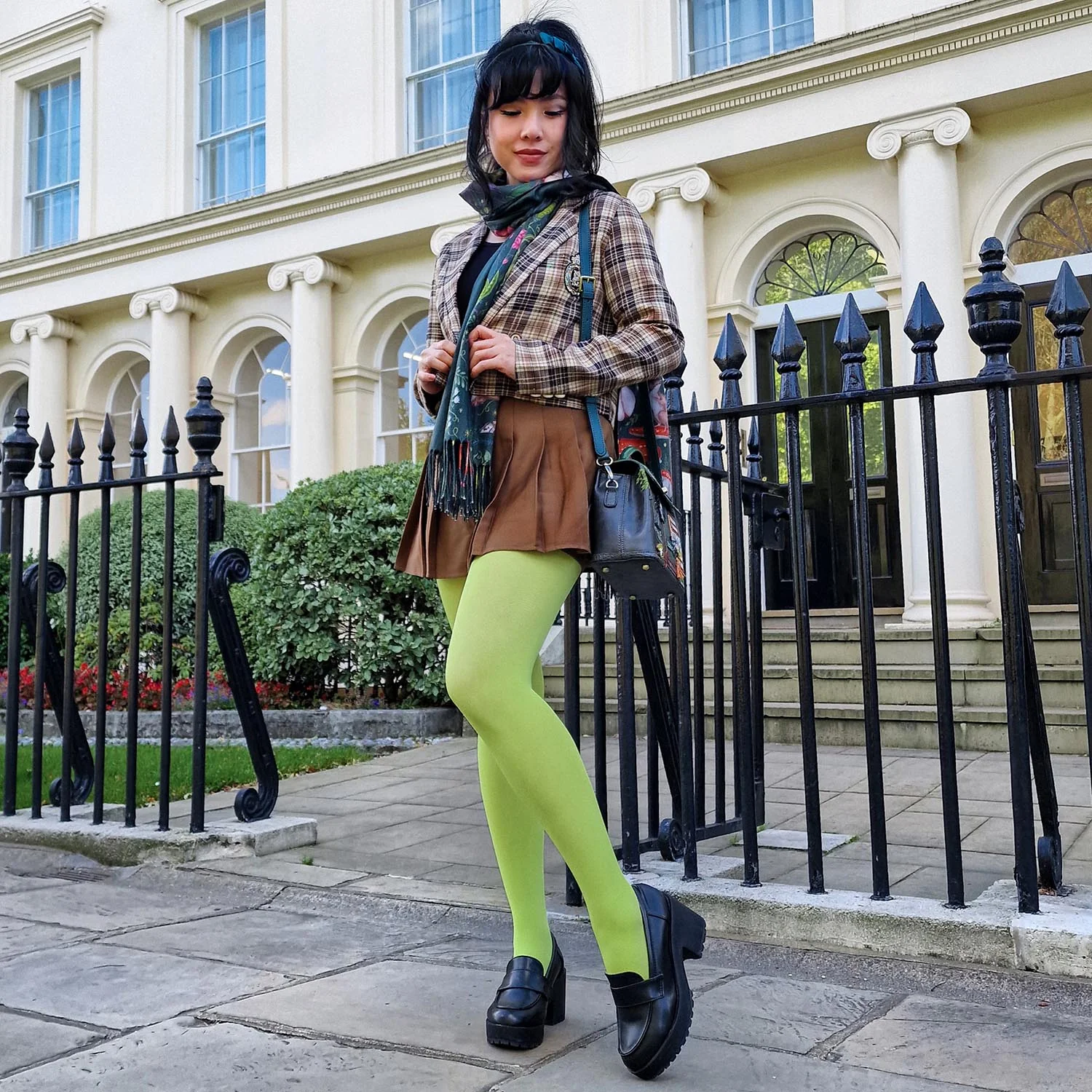 Opaque 80 Den Tights - Granny Smith - Image 10