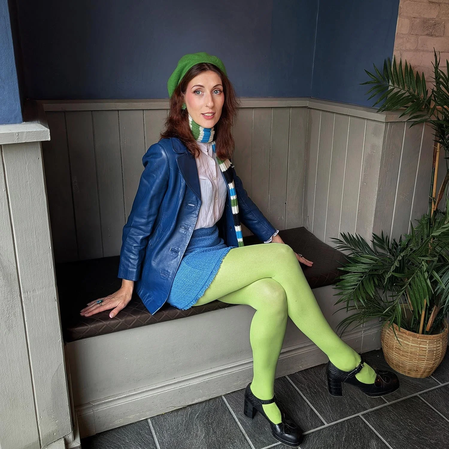 Opaque 80 Den Tights - Granny Smith - Image 11