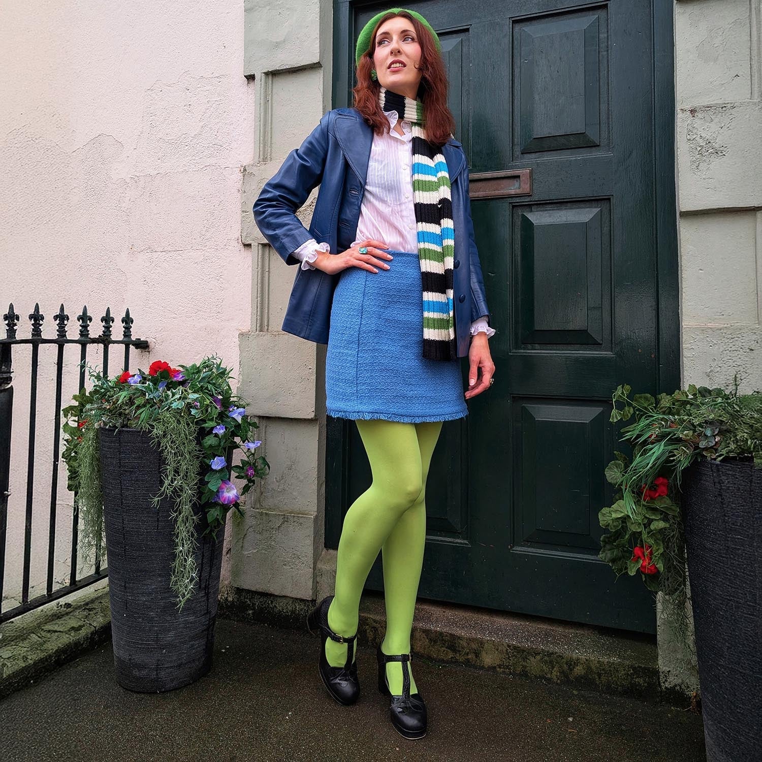 Opaque 80 Den Tights - Granny Smith - Image 5