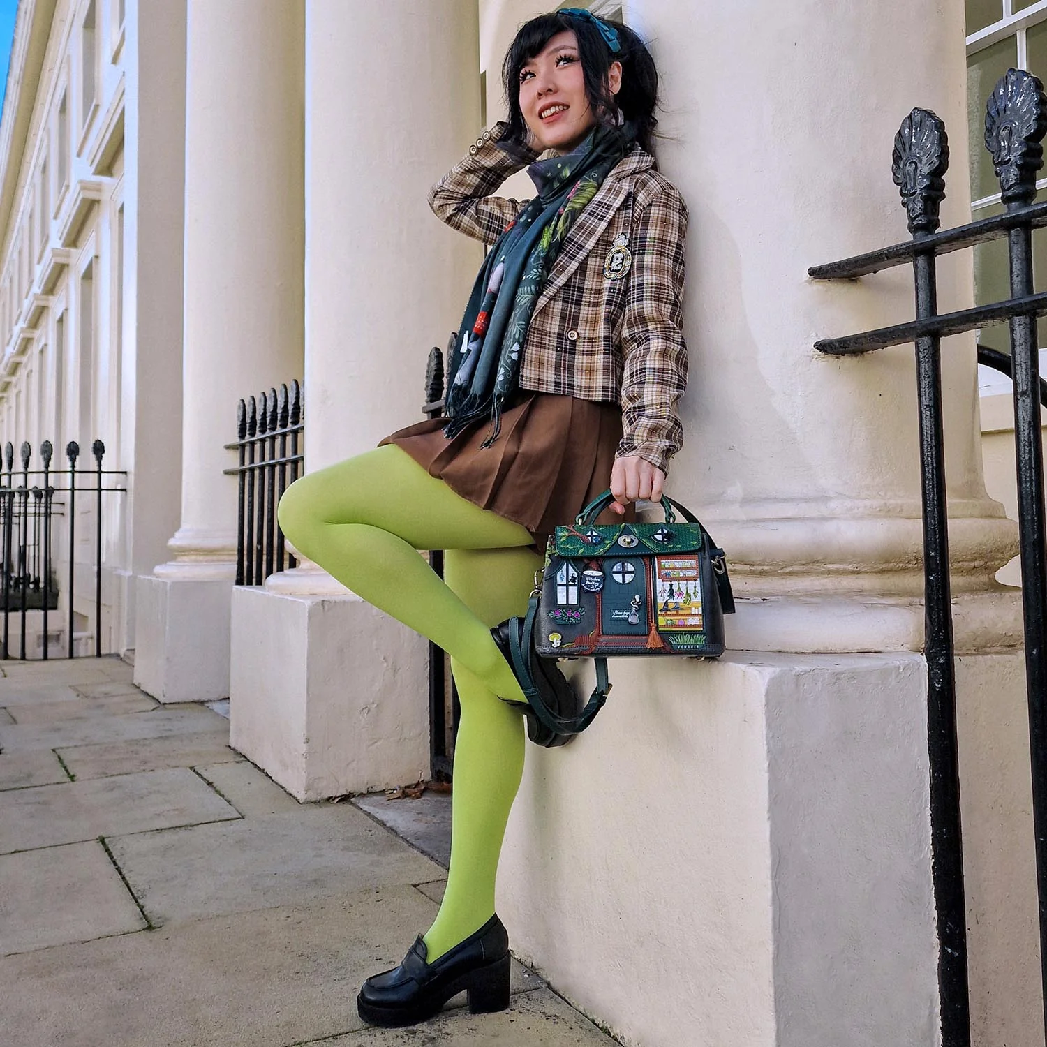 Opaque 80 Den Tights - Granny Smith - Image 6