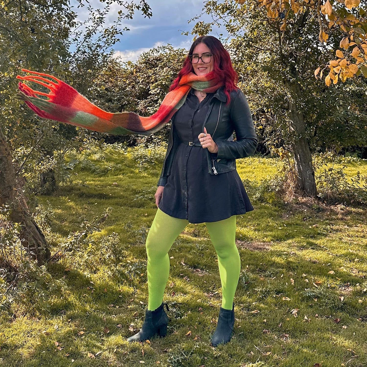 Opaque 80 Den Tights - Granny Smith - Image 8