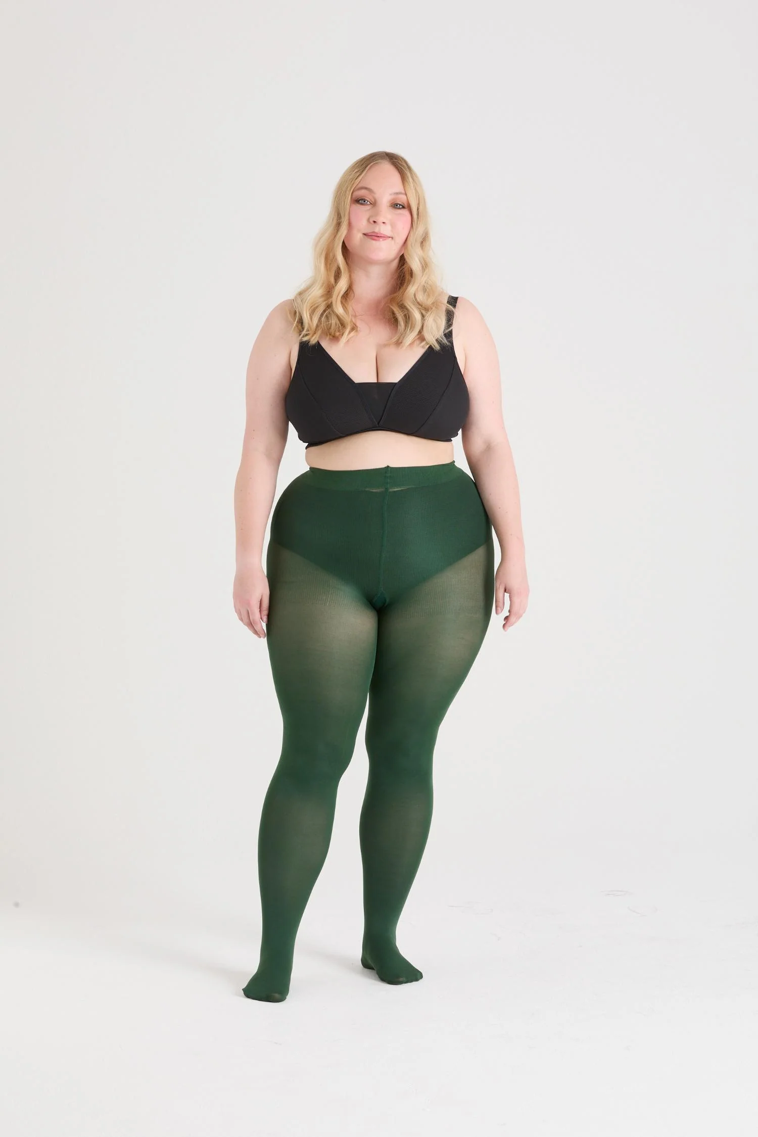 Opaque 80 Den Tights - Hit the Bottle Green - Image 10