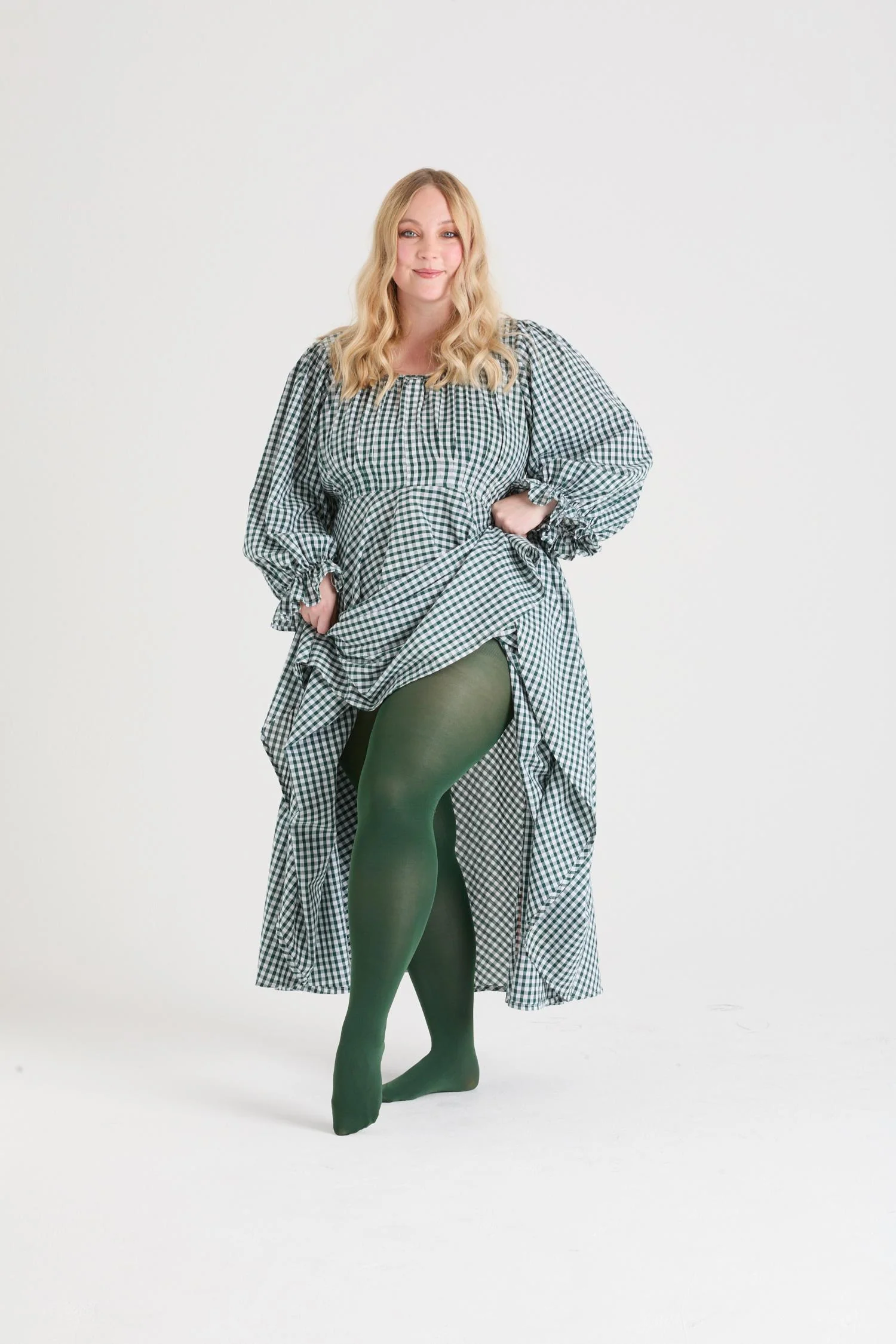 Opaque 80 Den Tights - Hit the Bottle Green - Image 8