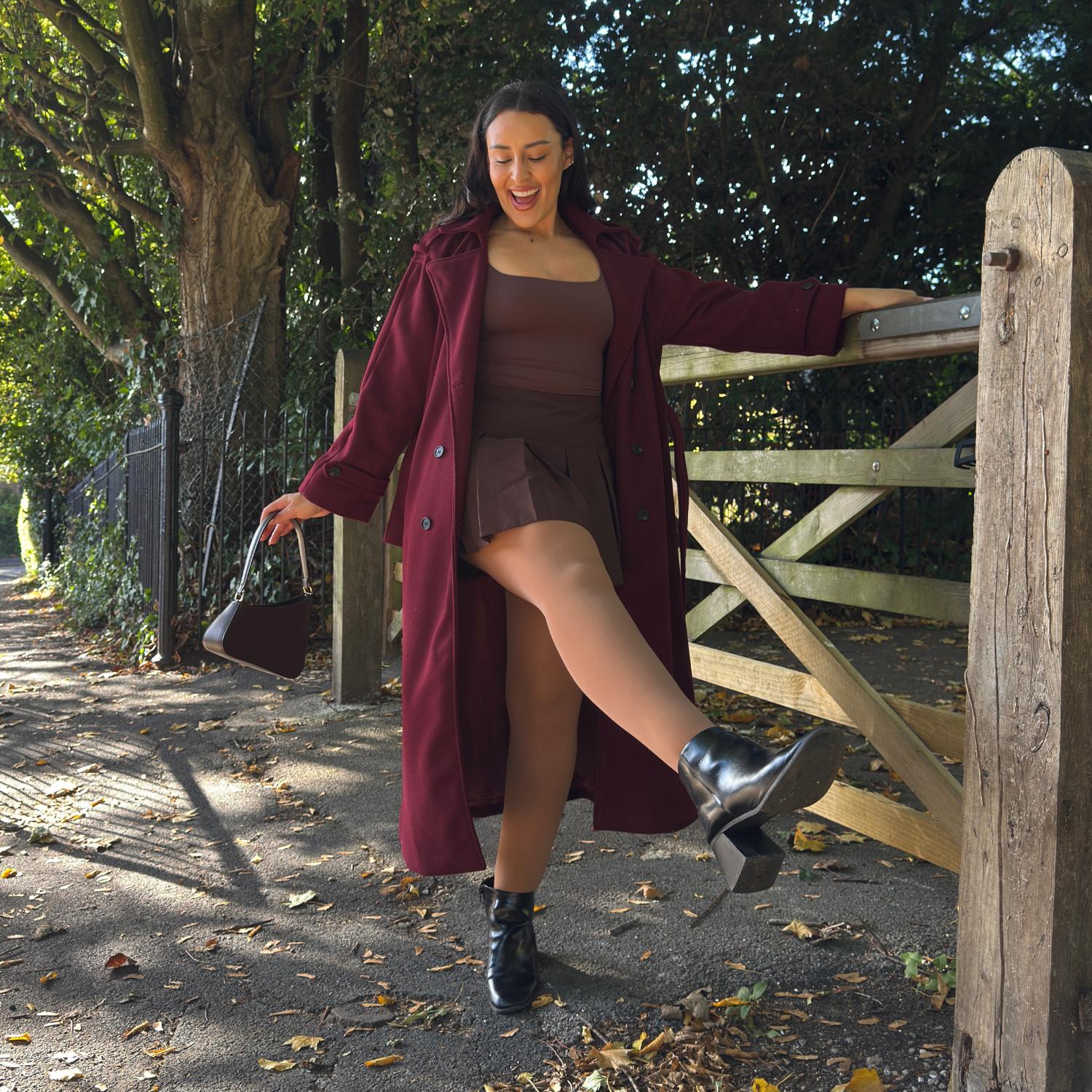 Opaque 80 Den Tights - Mocha - Image 12