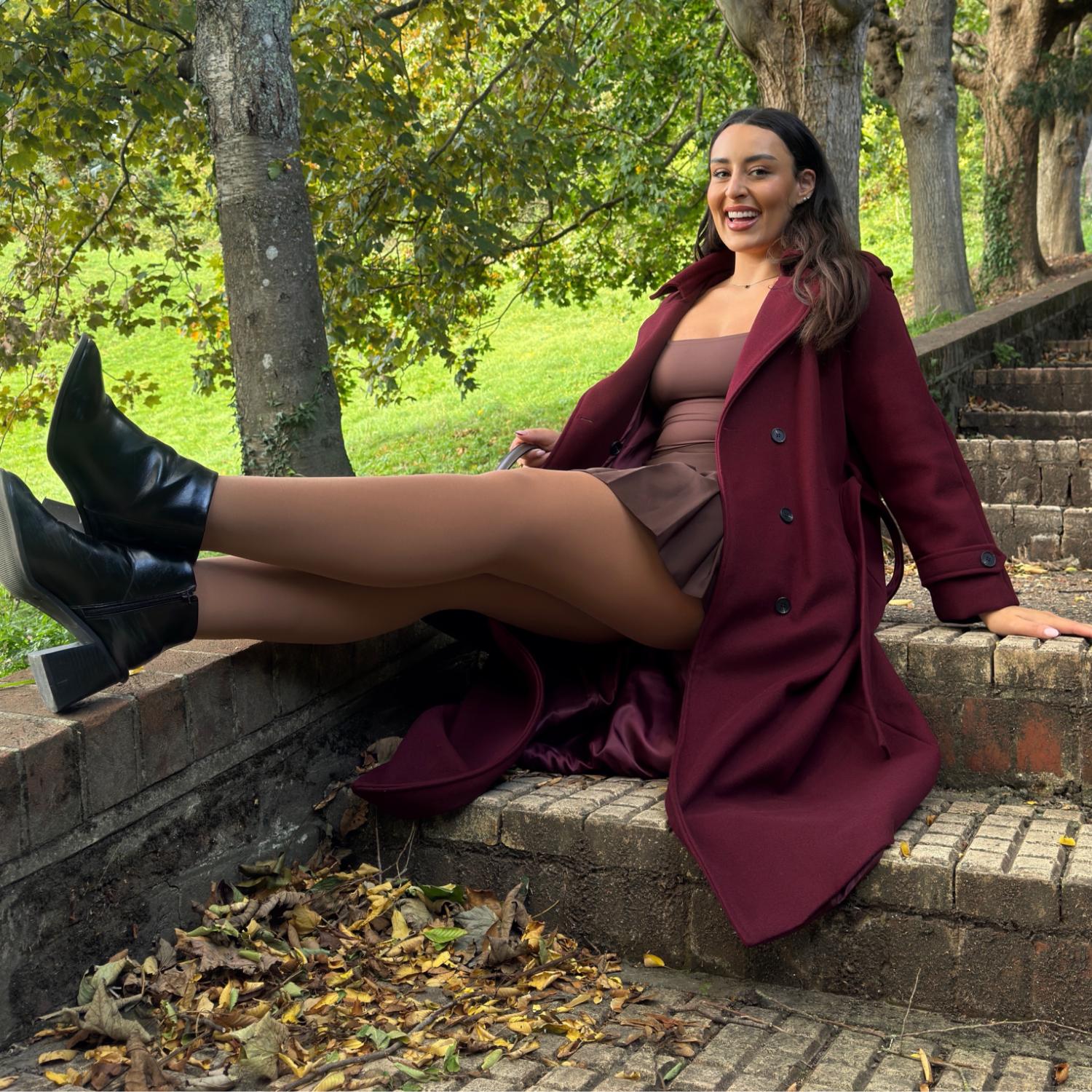 Opaque 80 Den Tights - Mocha - Image 15