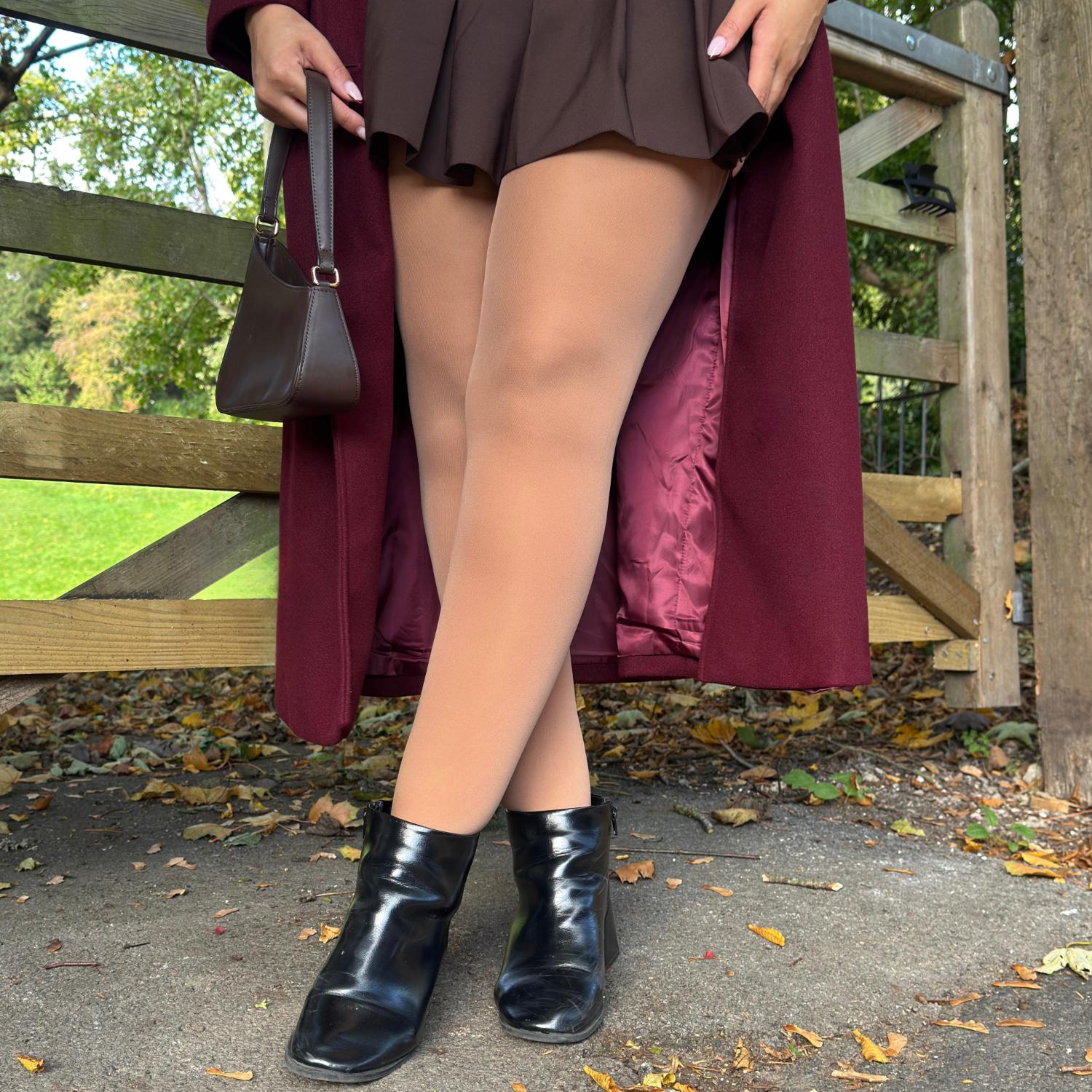 Opaque 80 Den Tights - Mocha - Image 7