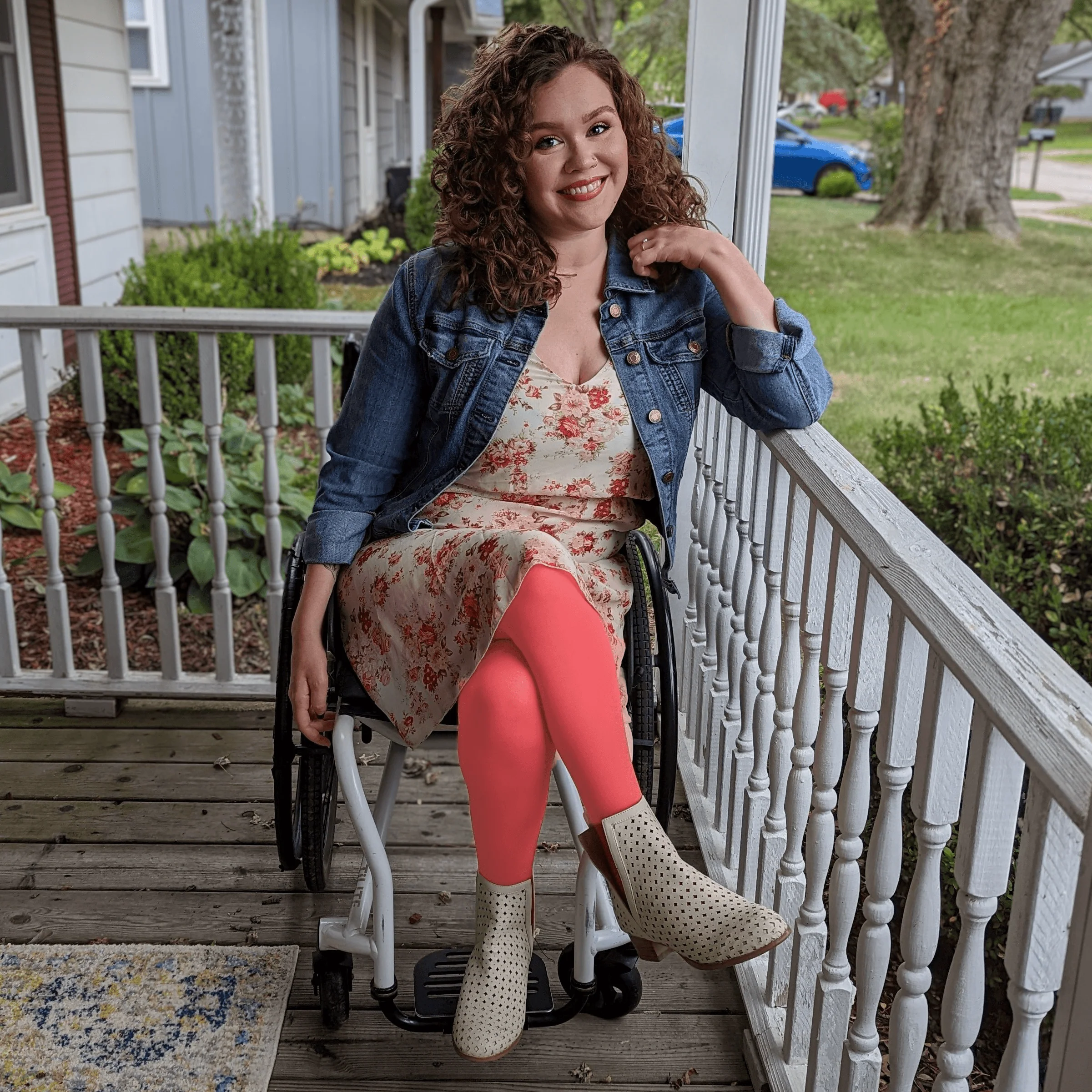 Opaque 80 Den Tights - Peach Party - Image 2