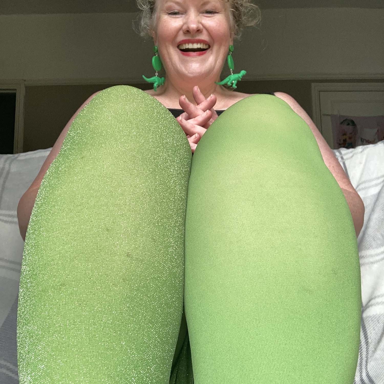 Opaque 80 Den Tights - Peas - Image 7