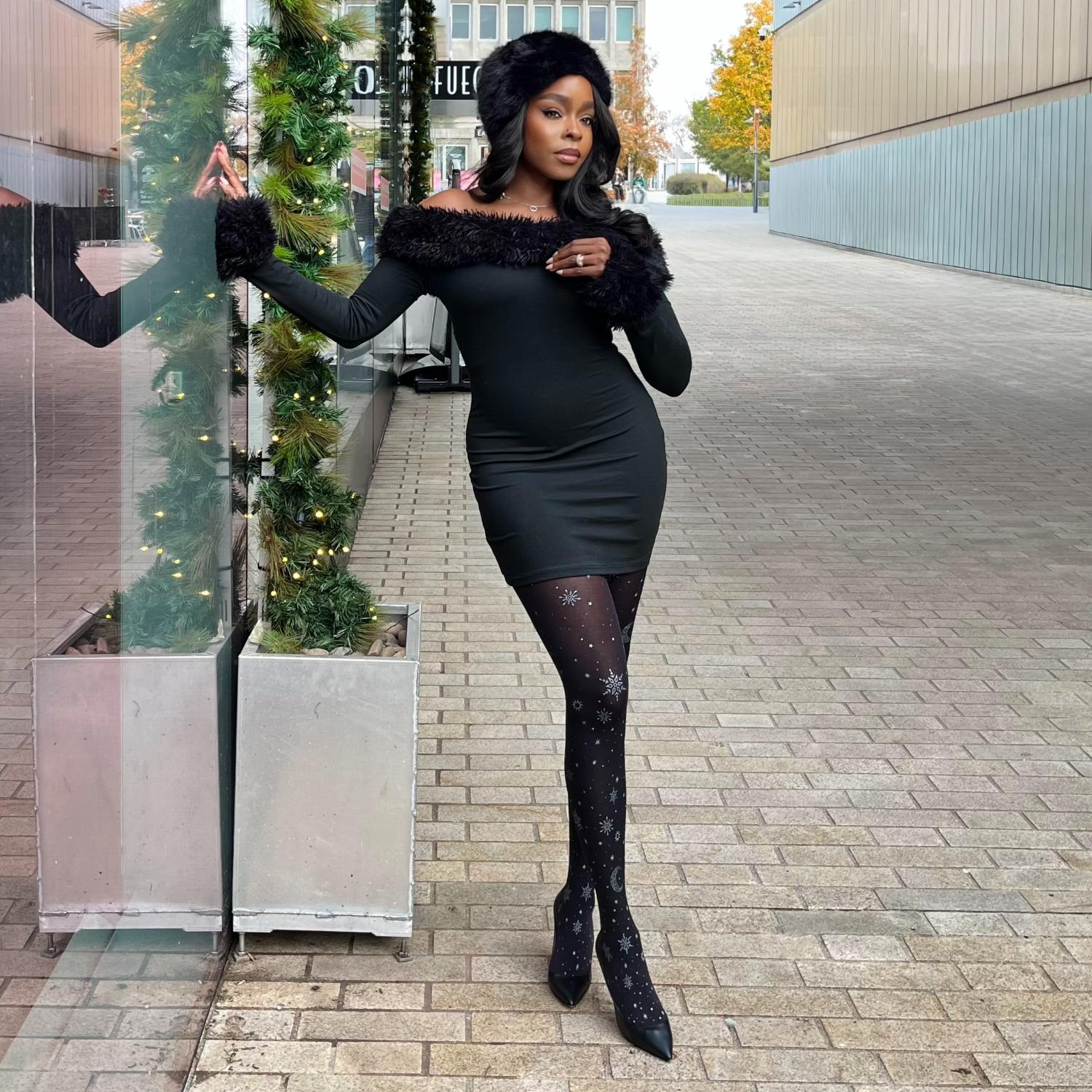 80 Denier Opaque Tights - Winter Solstice - Image 5