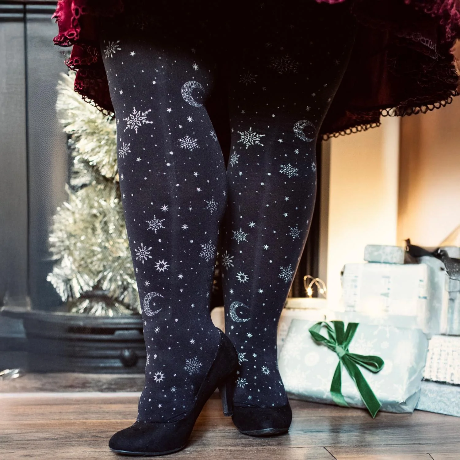 80 Denier Opaque Tights - Winter Solstice - Image 9