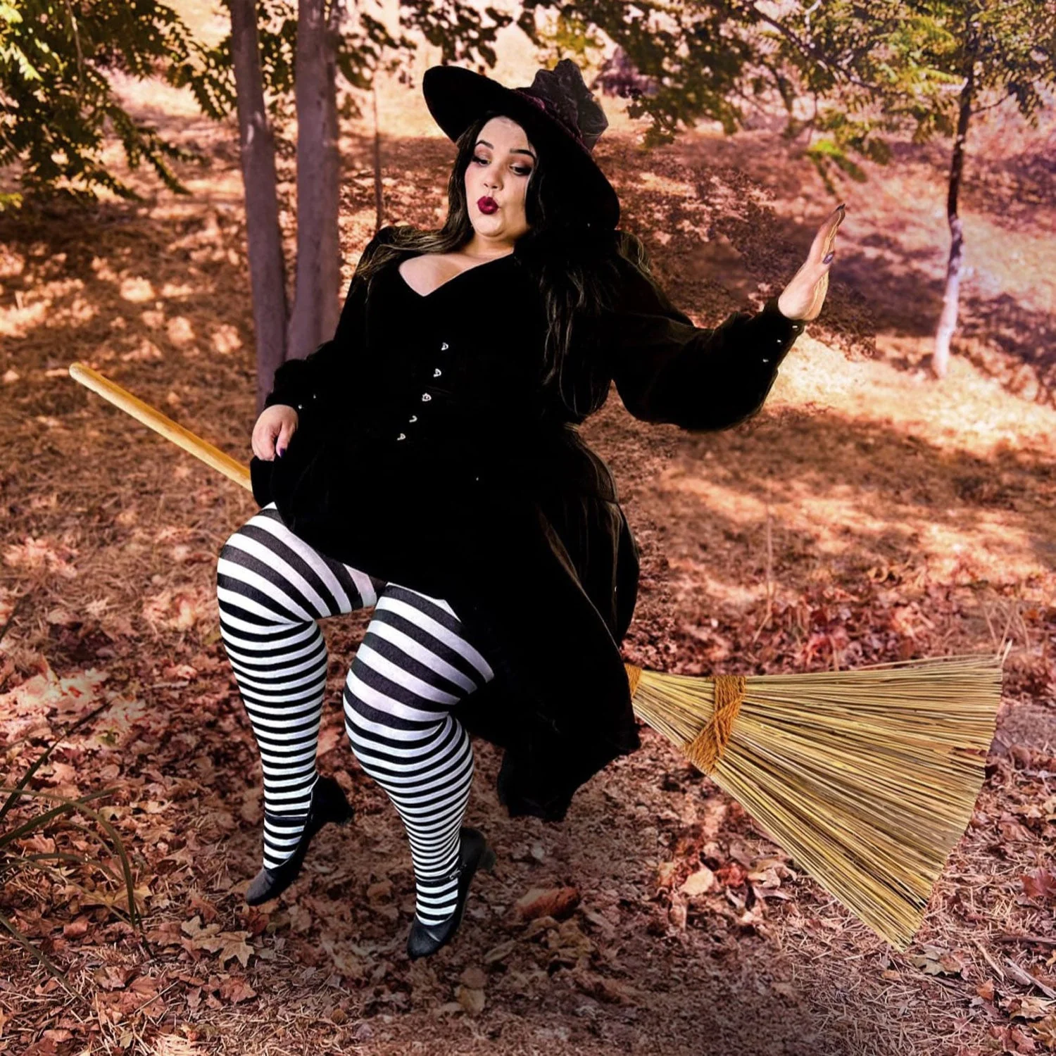 Striped Tights - Witch - Image 3