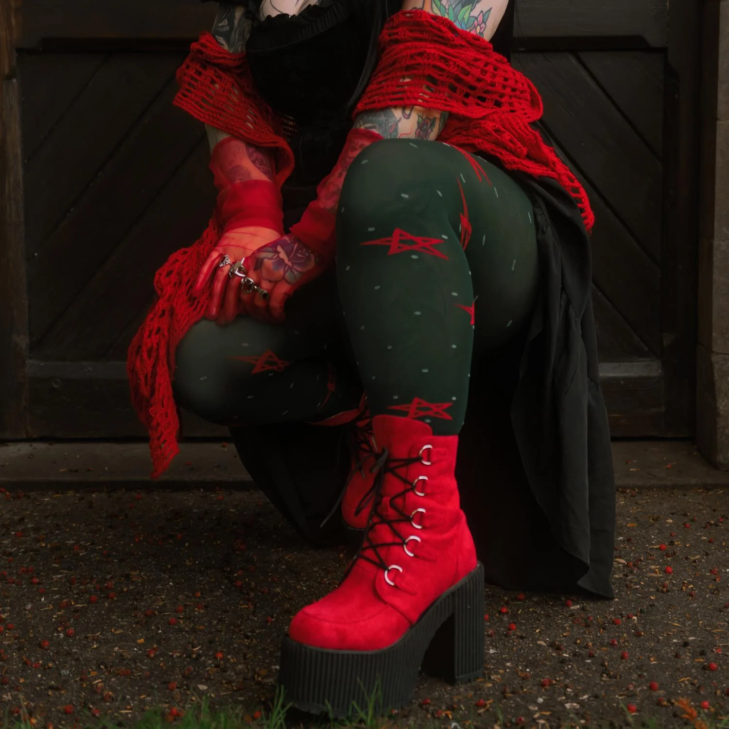 80 Denier Opaque Tights - Woodland Magick - Image 13