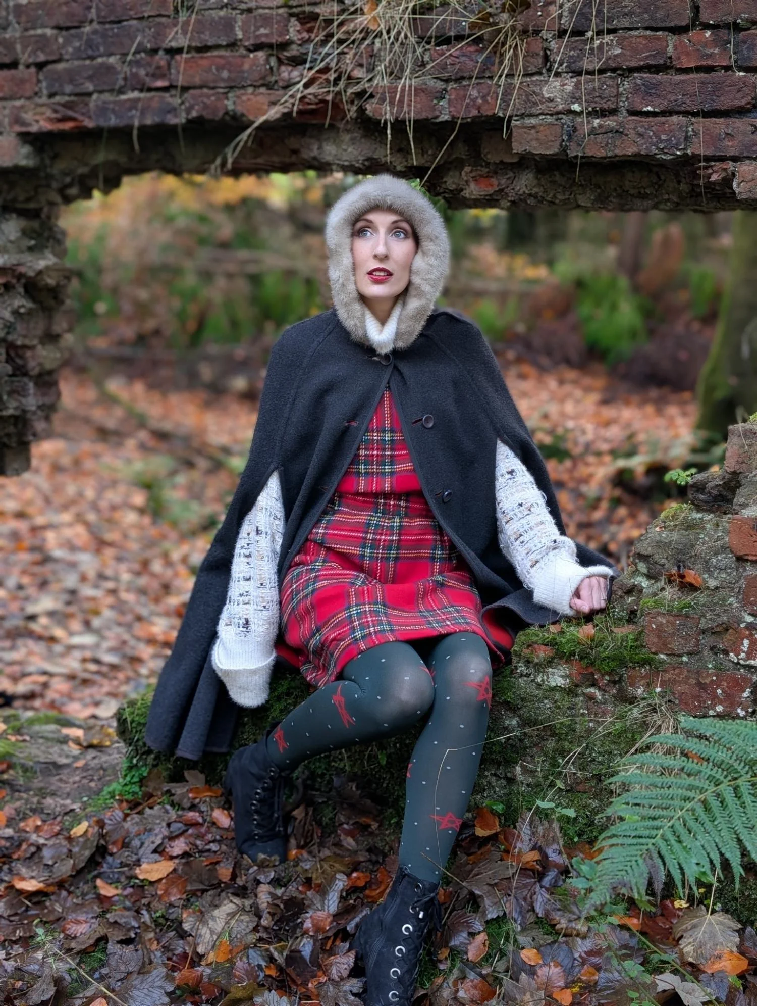 80 Denier Opaque Tights - Woodland Magick - Image 14