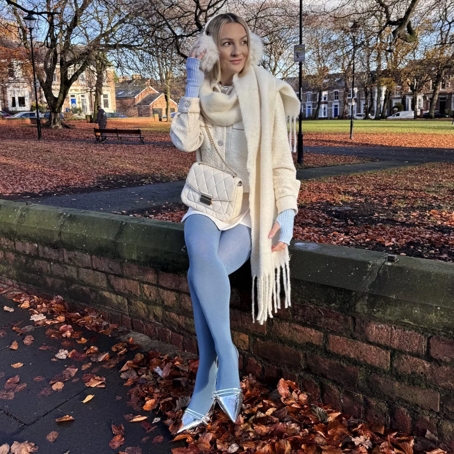 Bamboo Tights - Denim - Image 4