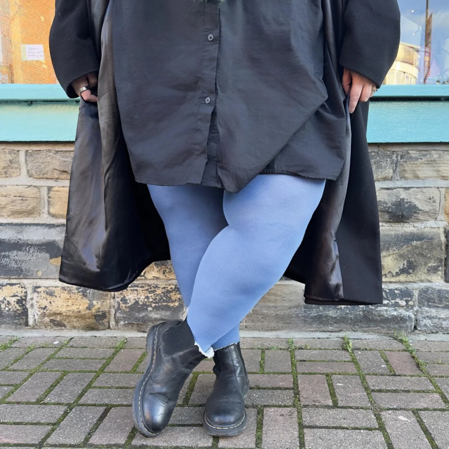 Bamboo Tights - Denim - Image 6