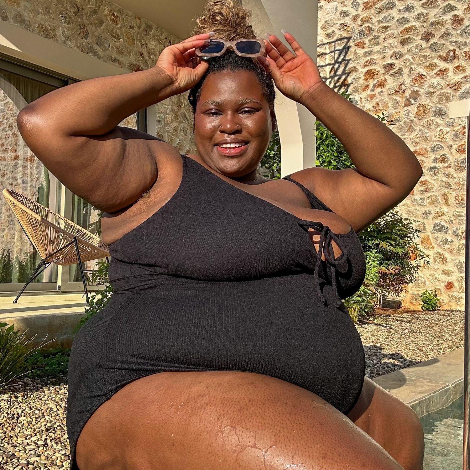 I'll Be Right Here Swimsuit - Black - Image 11