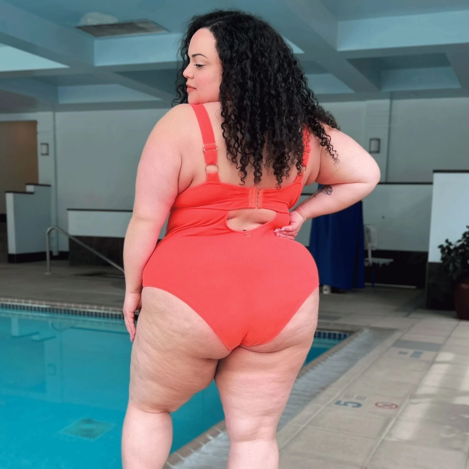 I'll Be Right Here Swimsuit - Coral - Image 11